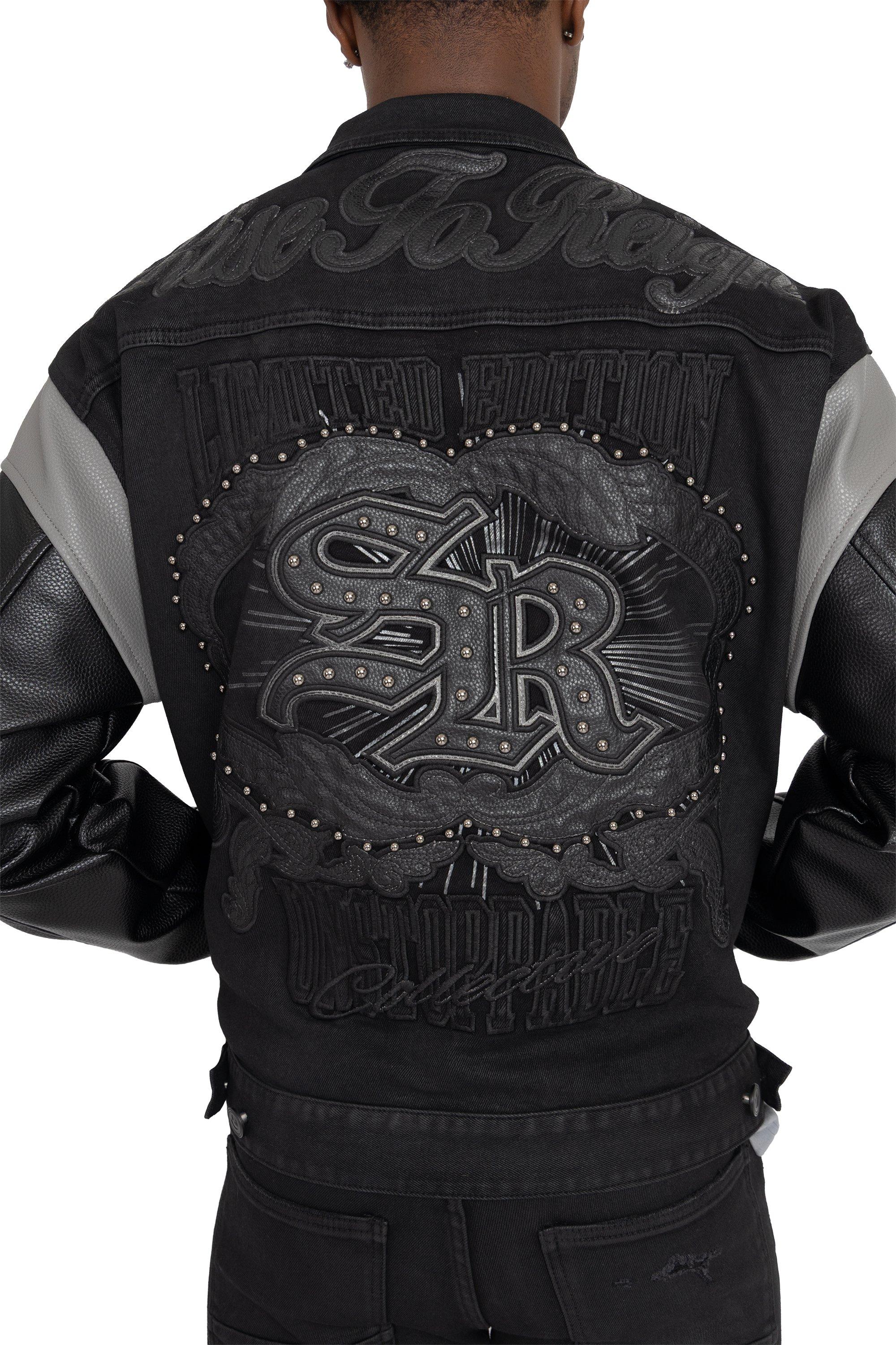 FA26 RISE TO REIGN TRUCKER JKT - BLACK