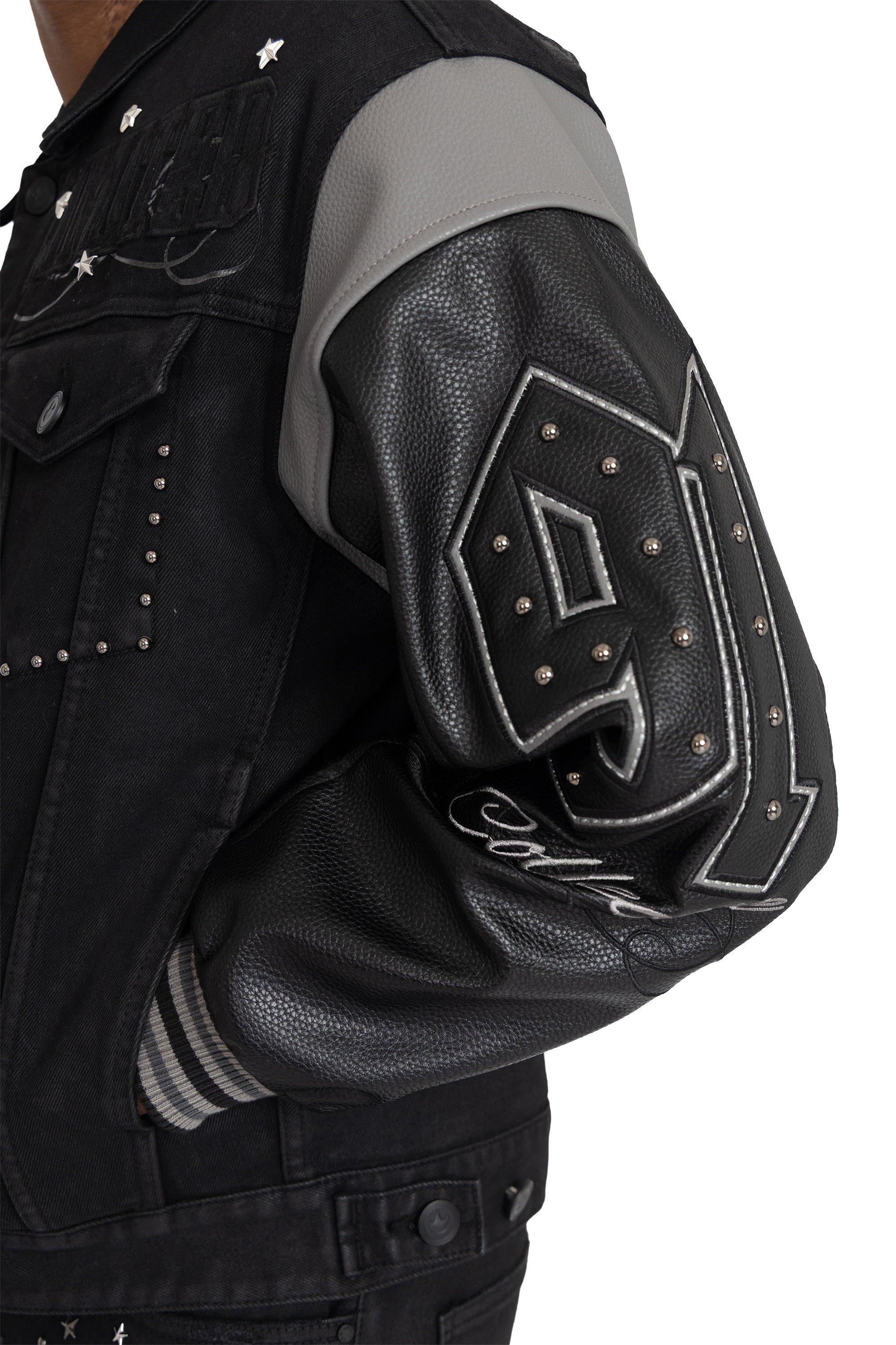 FA26 RISE TO REIGN TRUCKER JKT - BLACK
