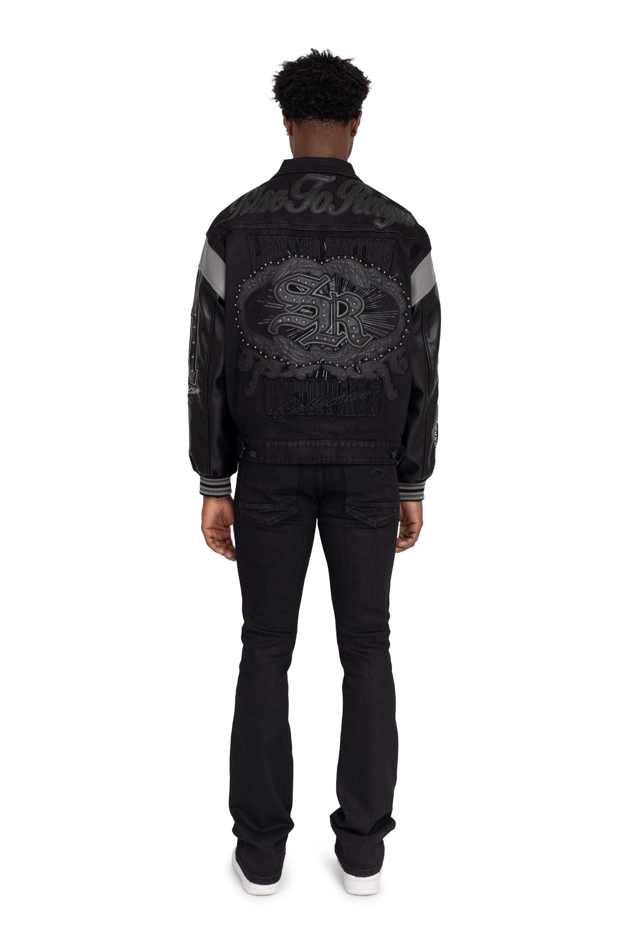 FA26 RISE TO REIGN TRUCKER JKT - BLACK