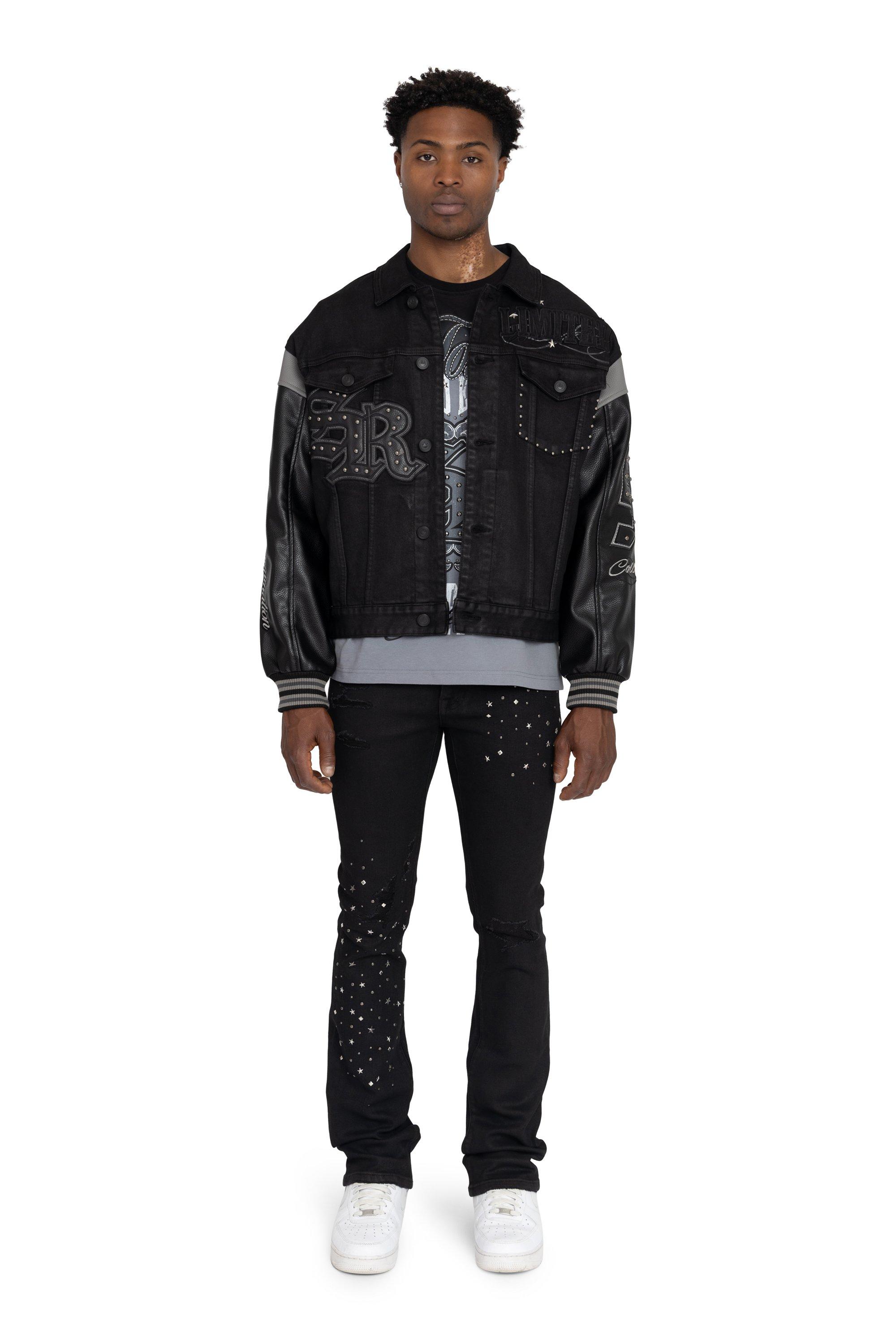 FA26 RISE TO REIGN TRUCKER JKT - BLACK