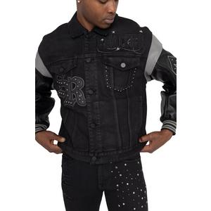 FA26 RISE TO REIGN TRUCKER JKT - BLACK