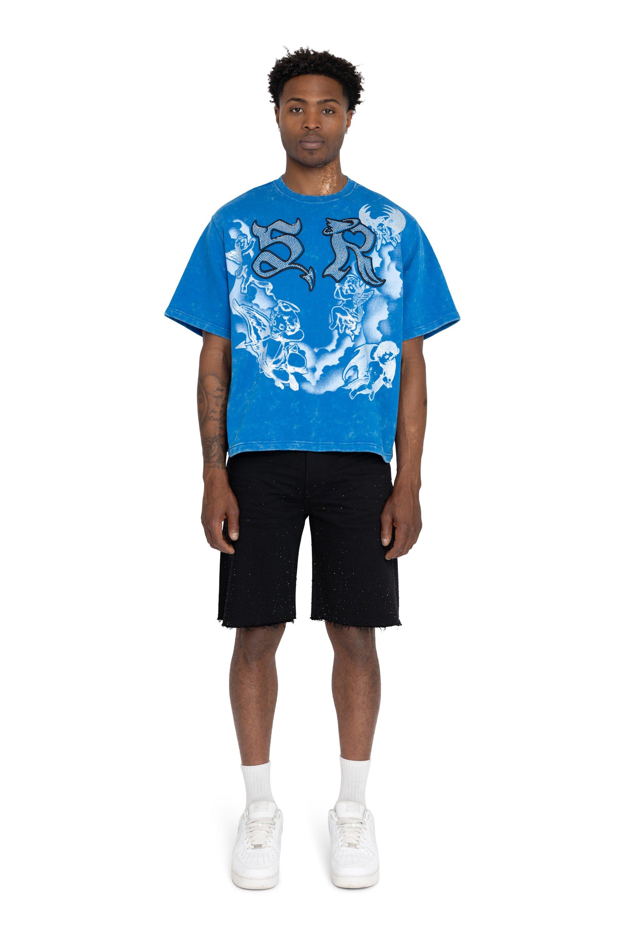 Blue Men's Graphic Tees & Shirts
