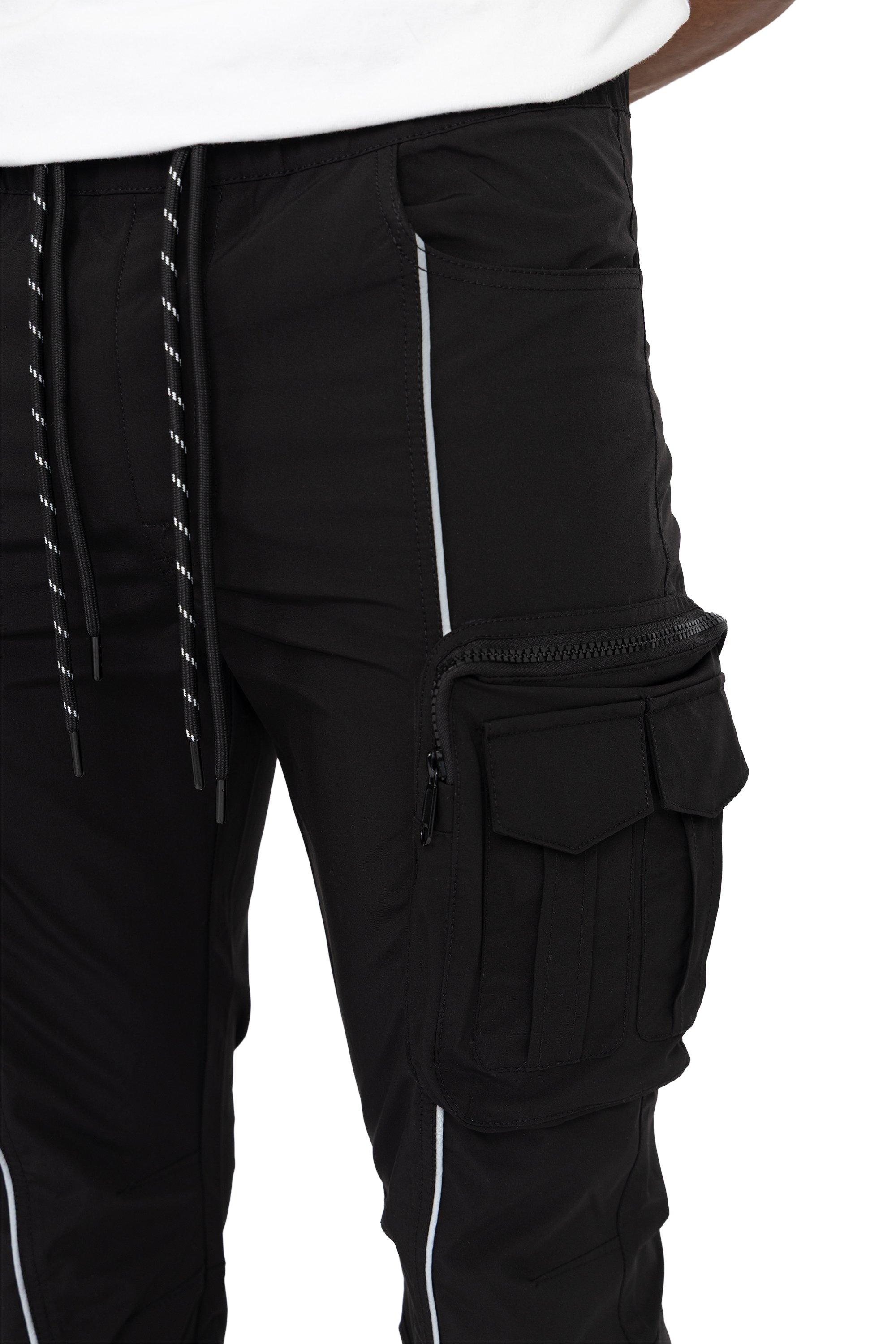 REFLECTIVE PIPING UTILITY WVN PNT - BLACK