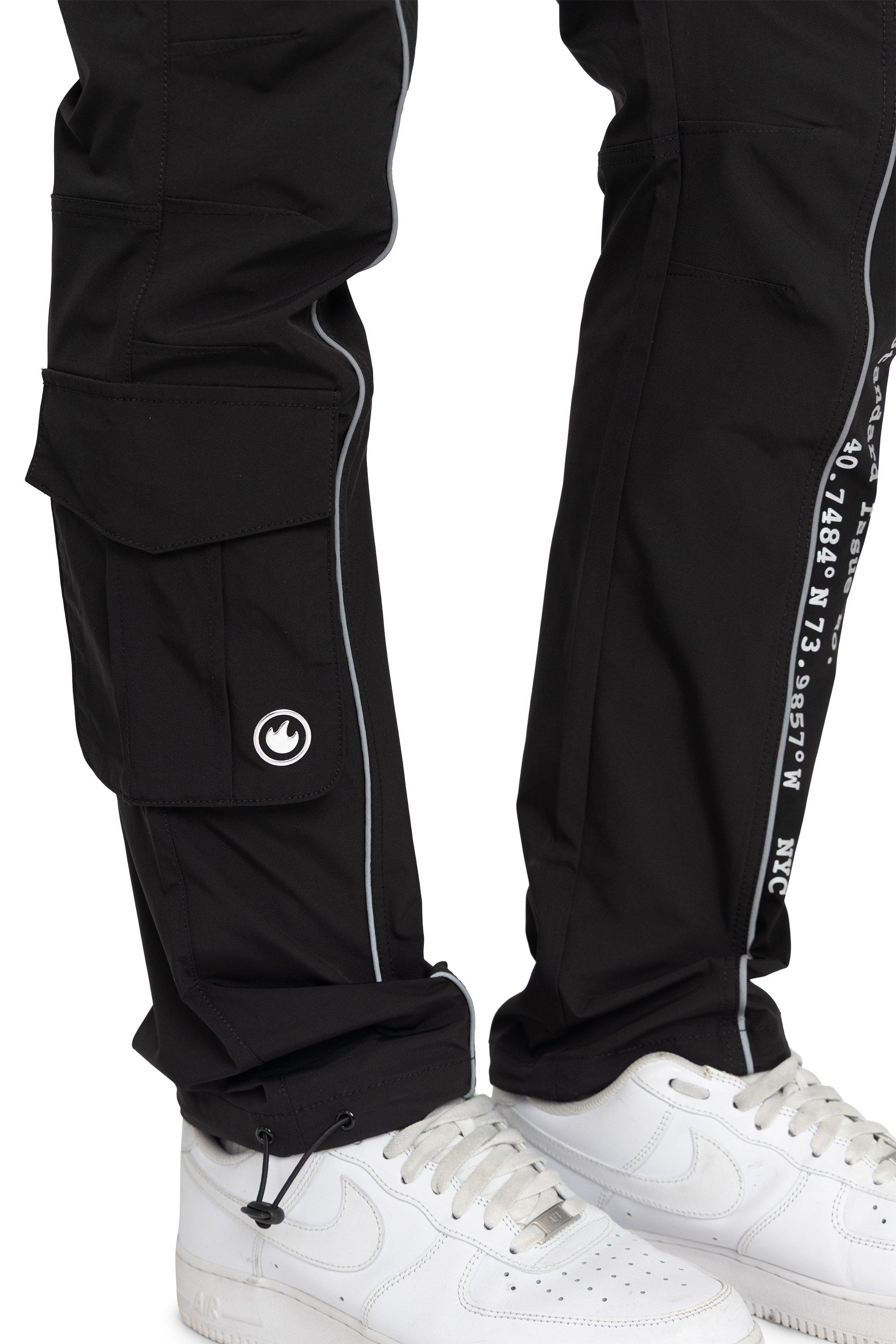 REFLECTIVE PIPING UTILITY WVN PNT - BLACK
