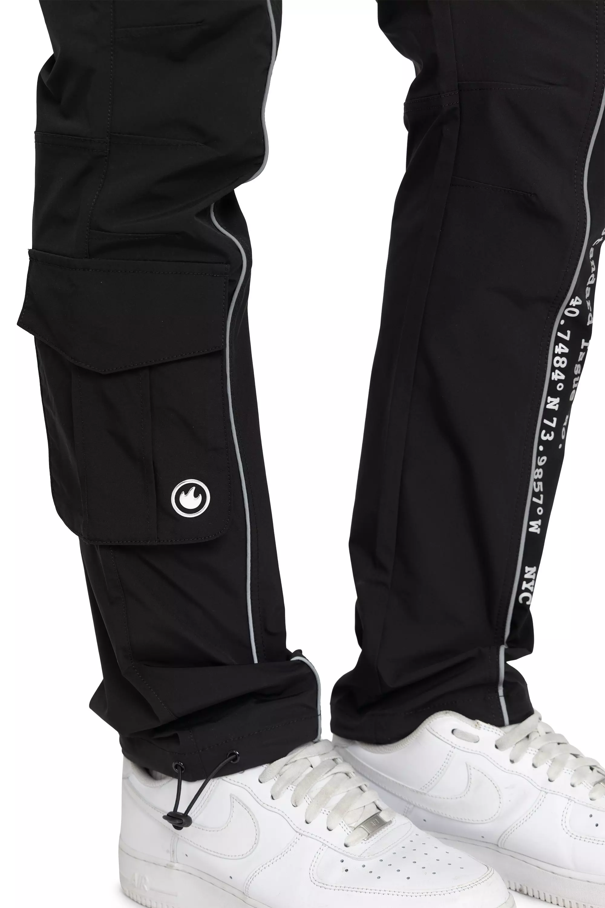 REFLECTIVE PIPING UTILITY WVN PNT - BLACK