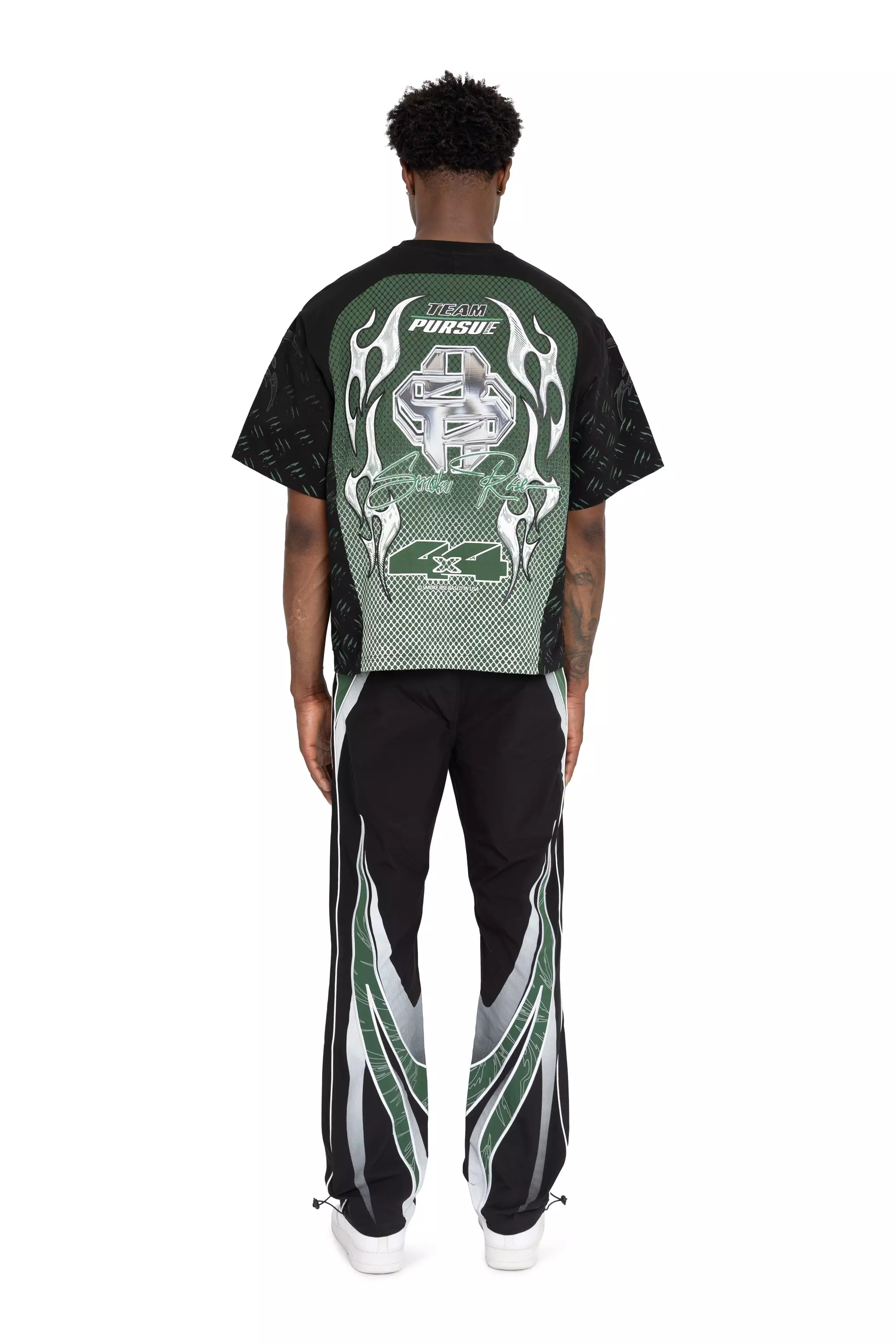 FA26 RISING WINDBREAKER PNT-LARCH GRN - BLACK/GREEN