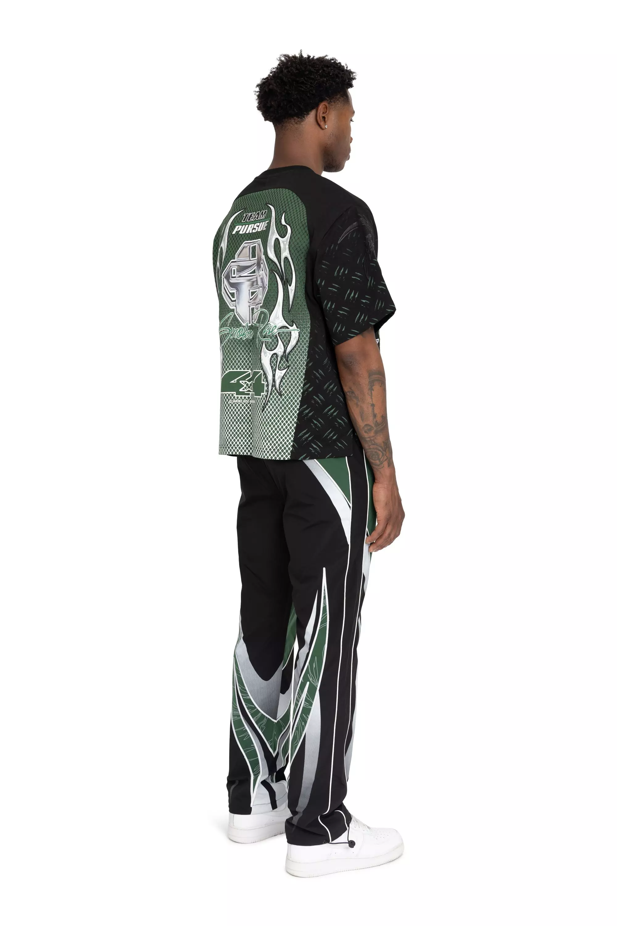 FA26 RISING WINDBREAKER PNT-LARCH GRN - BLACK/GREEN