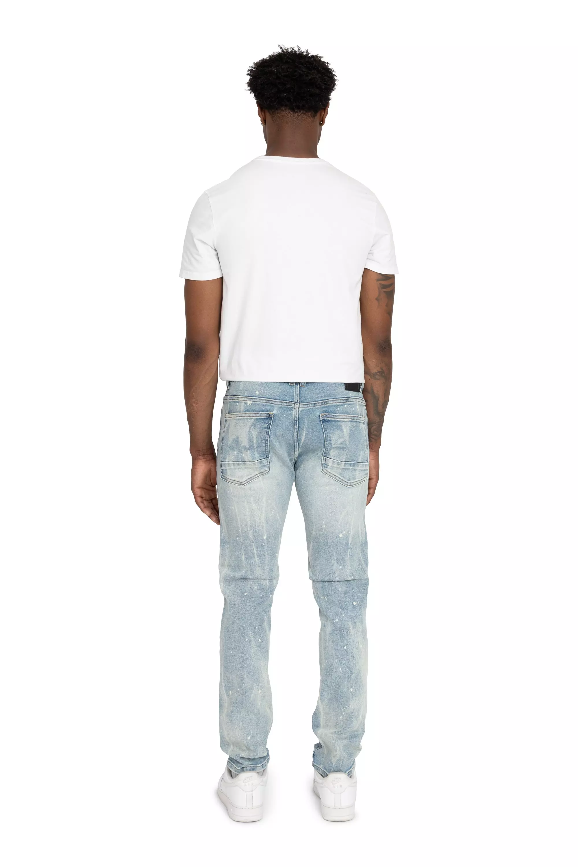 SLIM VNTG WASH VOSS BLUE - BLUE