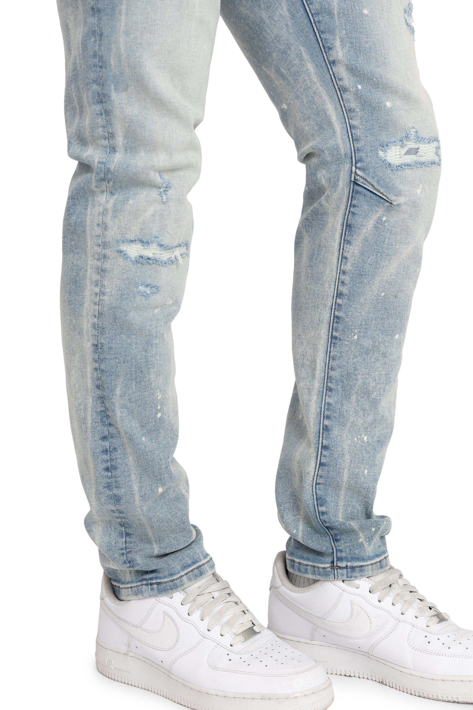 SLIM VNTG WASH VOSS BLUE - BLUE