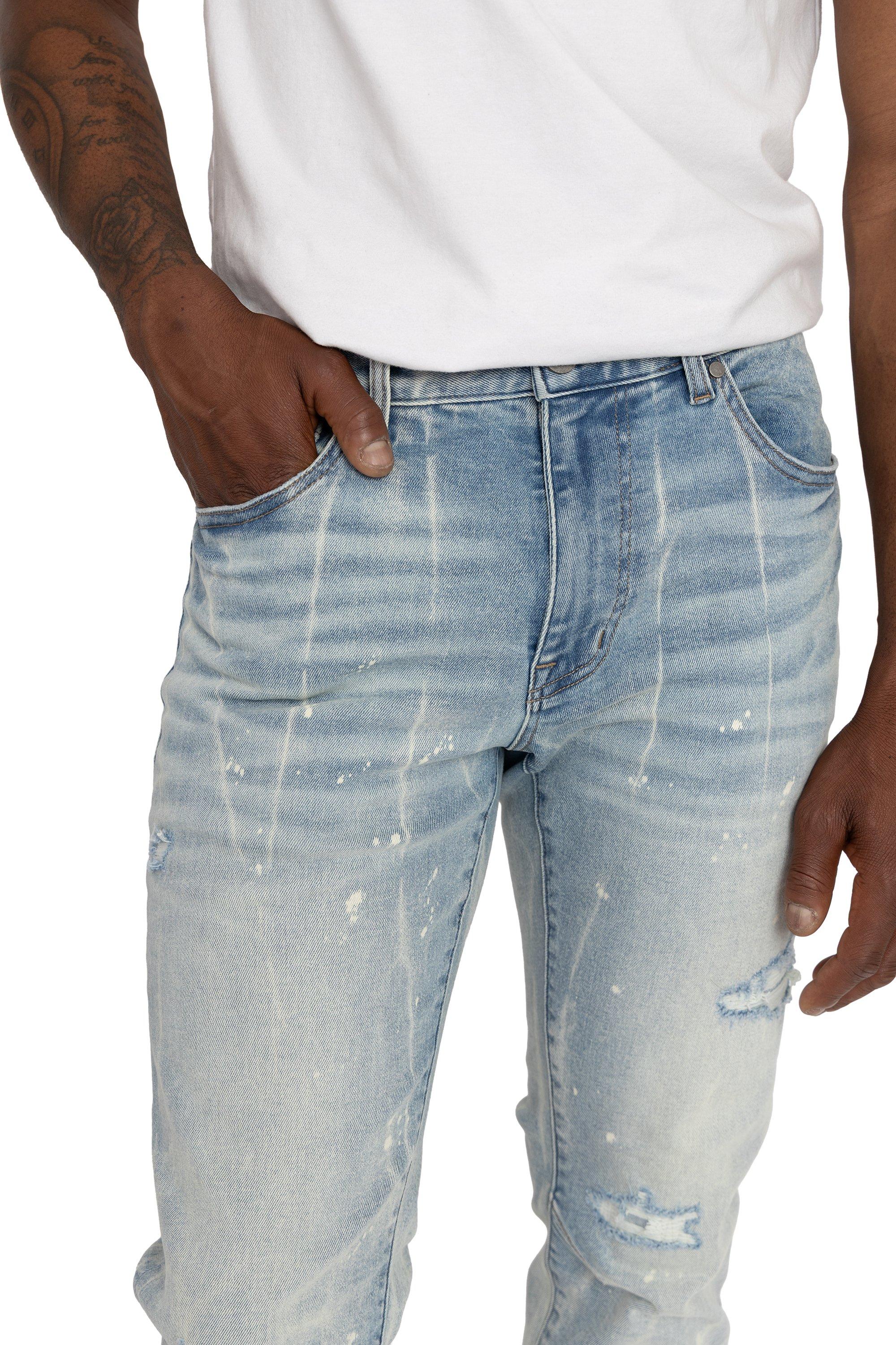 SLIM VNTG WASH VOSS BLUE - BLUE