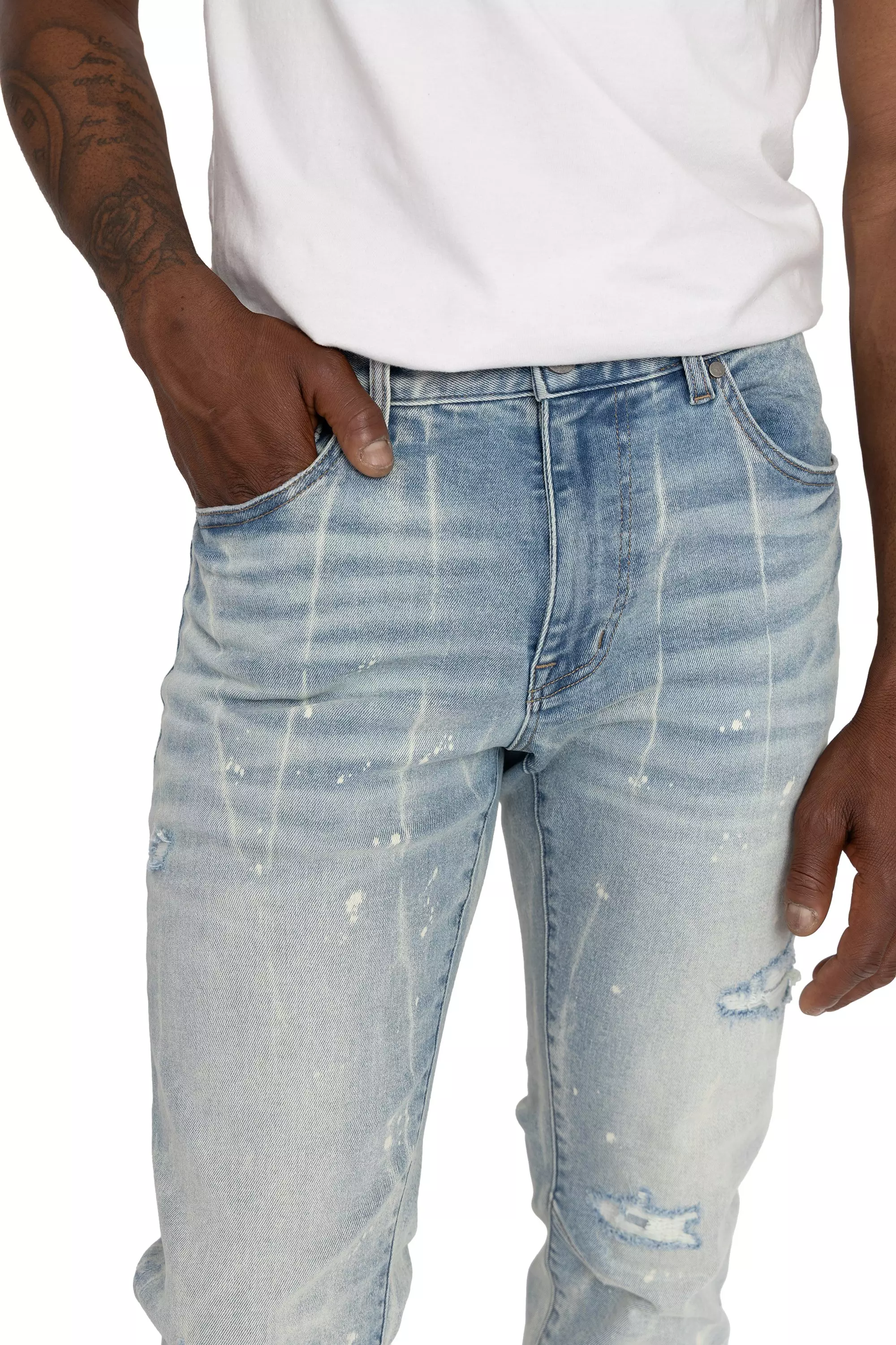 SLIM VNTG WASH VOSS BLUE - BLUE