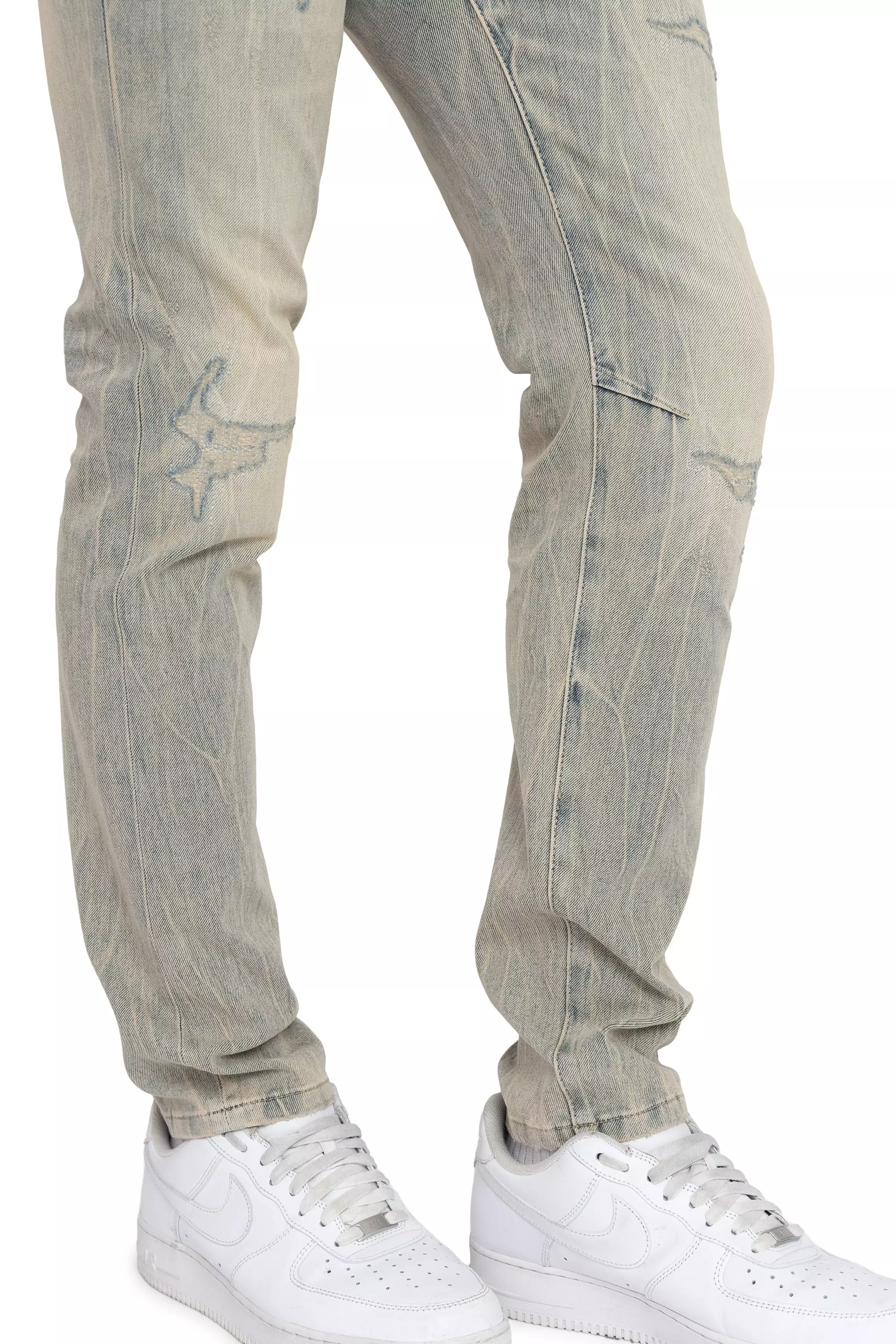 SLIM VNTG WASH EDEN BLUE - BLUE