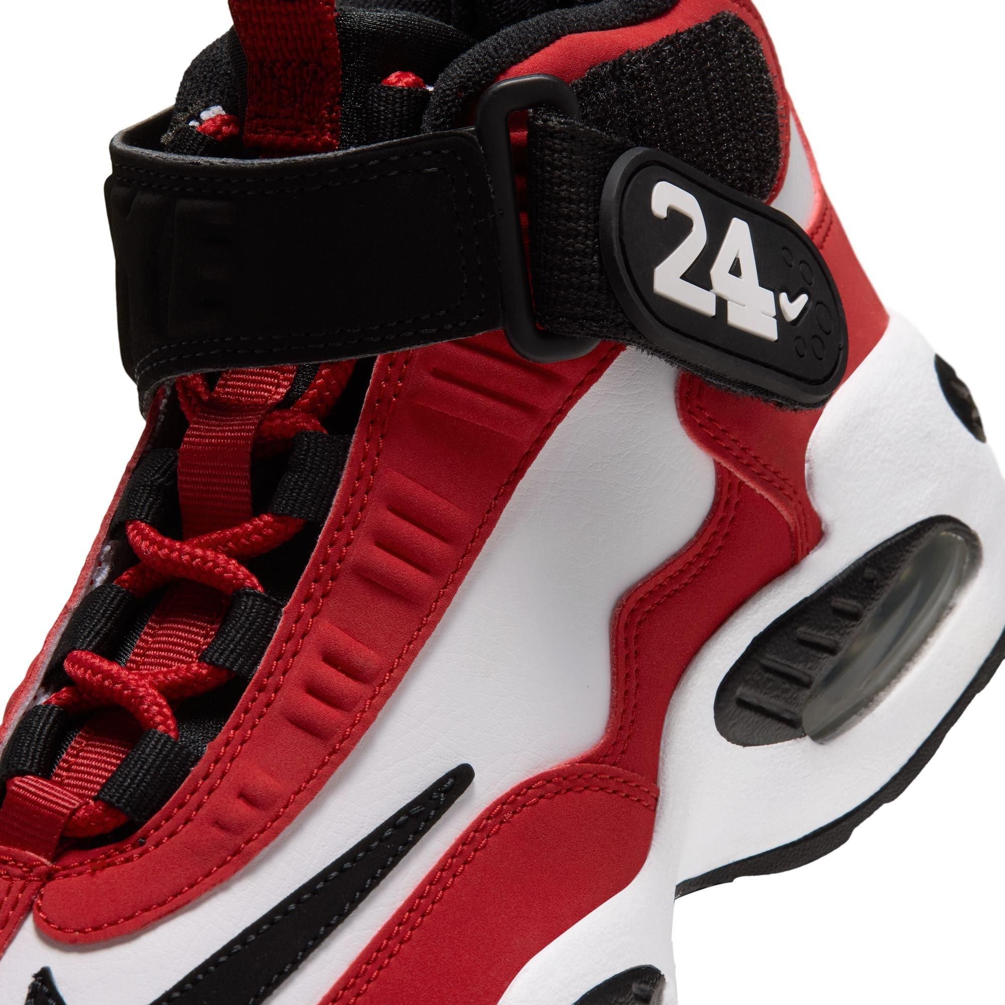 Nike Air Griffey Max 1 "Cincinnati Reds" Grade School Kids' Shoe - WHITE/VARSITY RED/BLACK