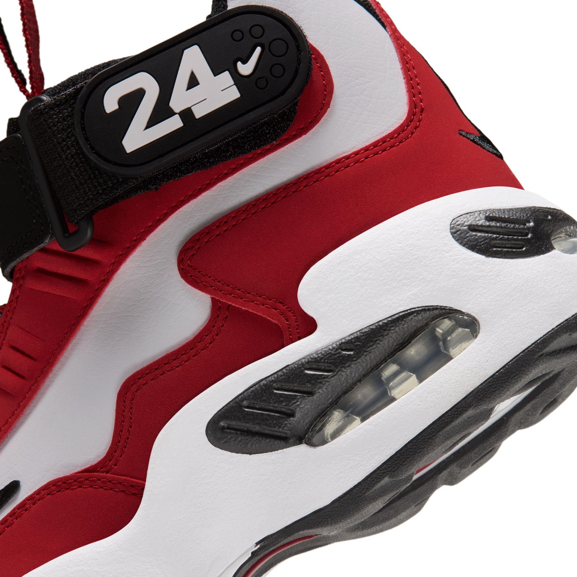 Nike Air Griffey Max 1 "Cincinnati Reds" Grade School Kids' Shoe - WHITE/VARSITY RED/BLACK