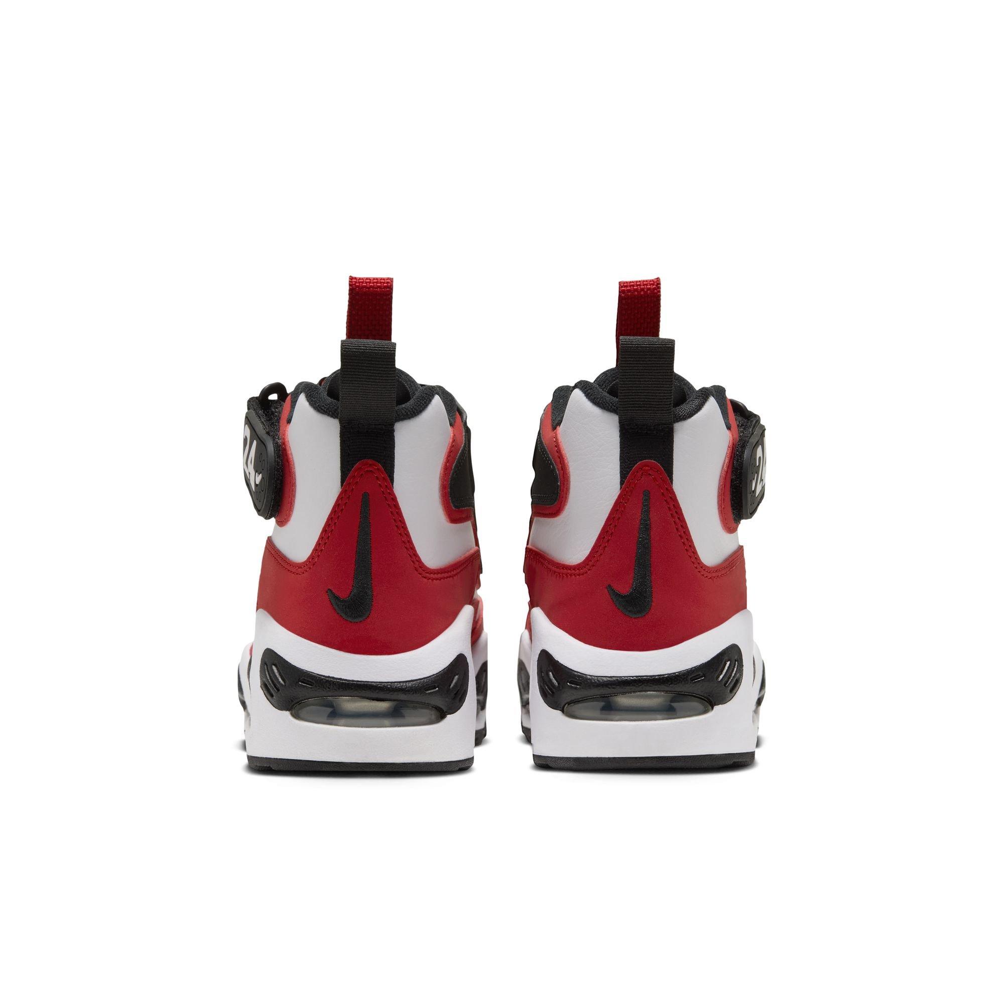 Nike Air Griffey Max 1 "Cincinnati Reds" Grade School Kids' Shoe - WHITE/VARSITY RED/BLACK