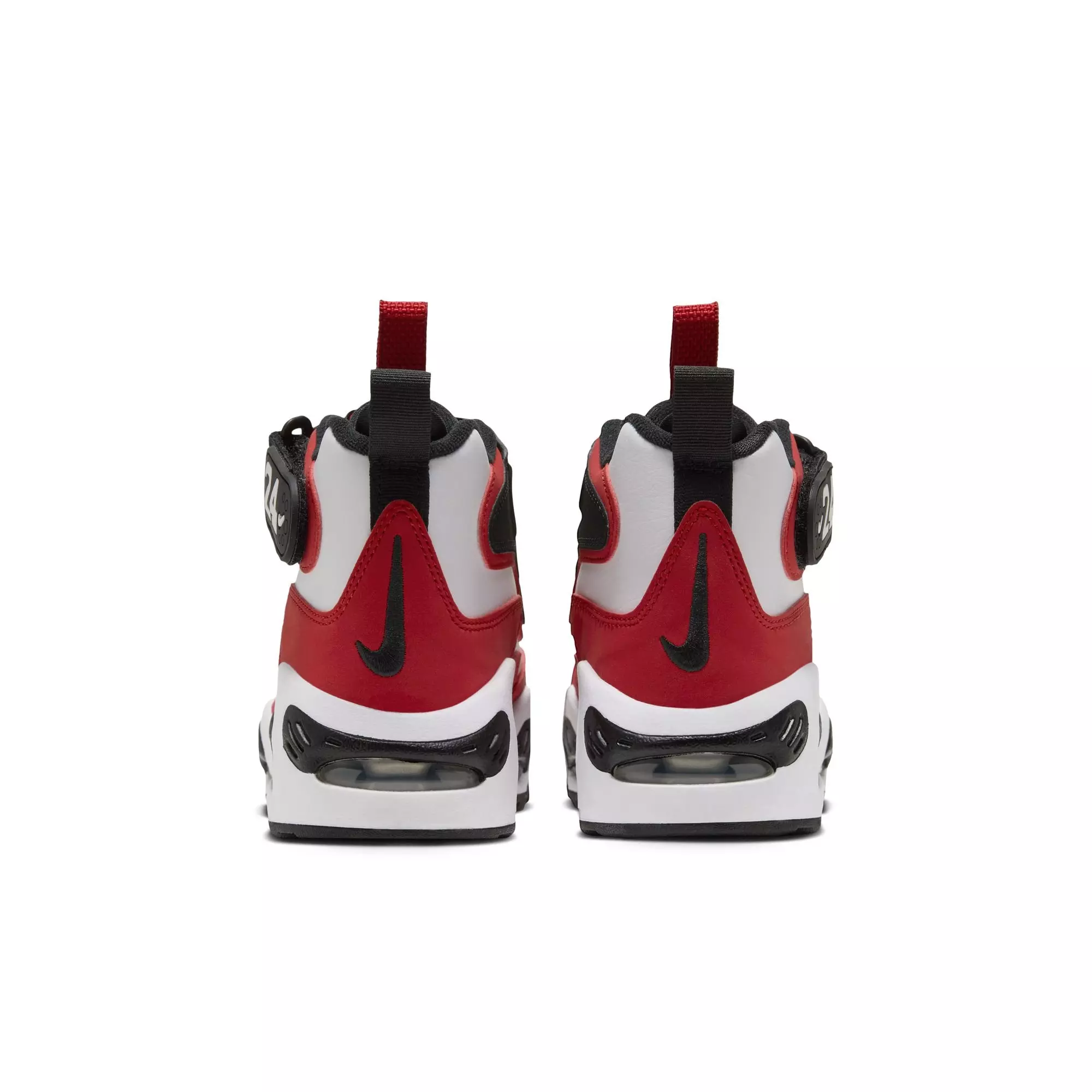 Nike Air Griffey Max 1 "Cincinnati Reds" Grade School Kids' Shoe - WHITE/VARSITY RED/BLACK