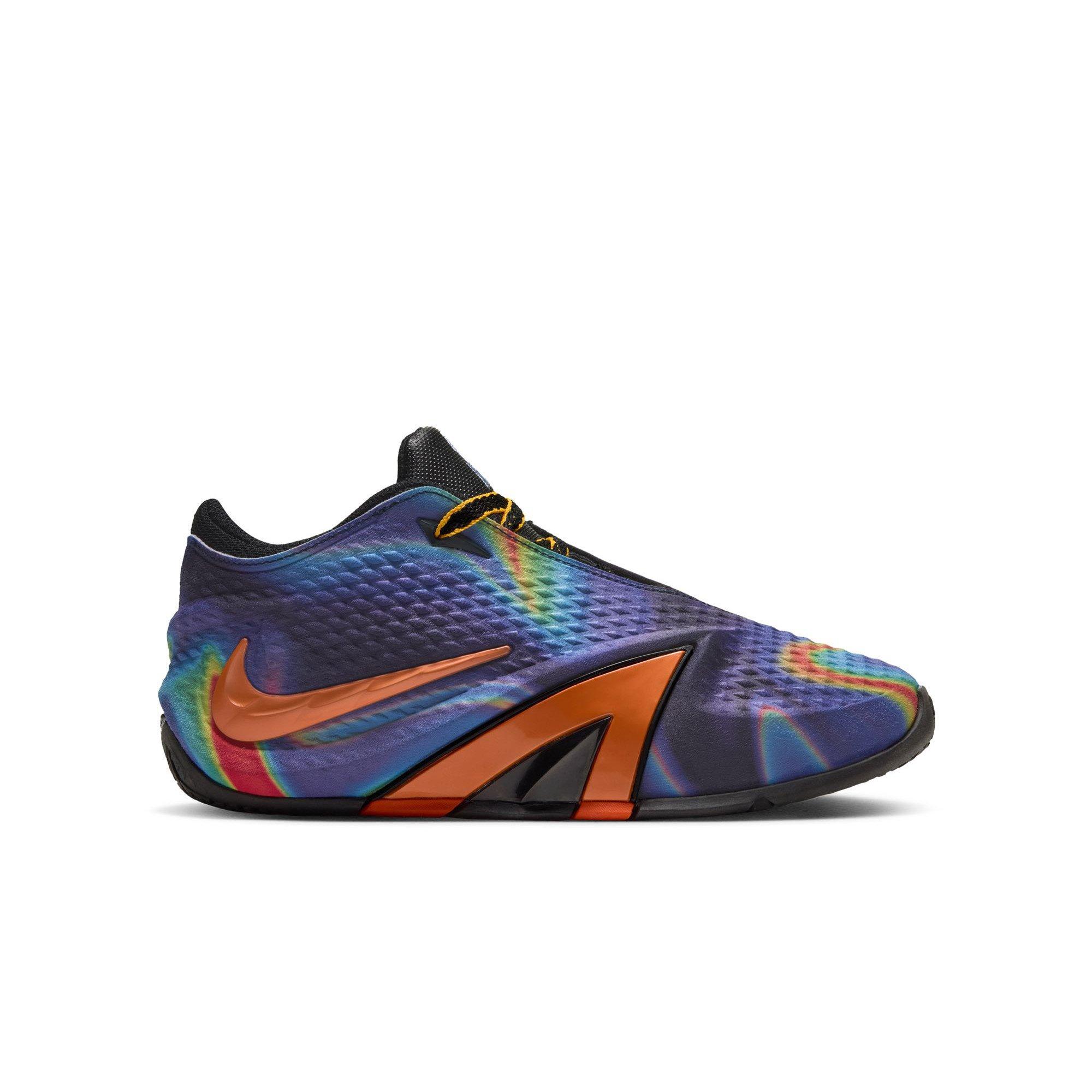 Nike Ja 4 "Heat Check" Grade School Kids' Basketball Shoe - OBSIDIAN/TOTAL ORANGE/LASER ORANGE/BLACK