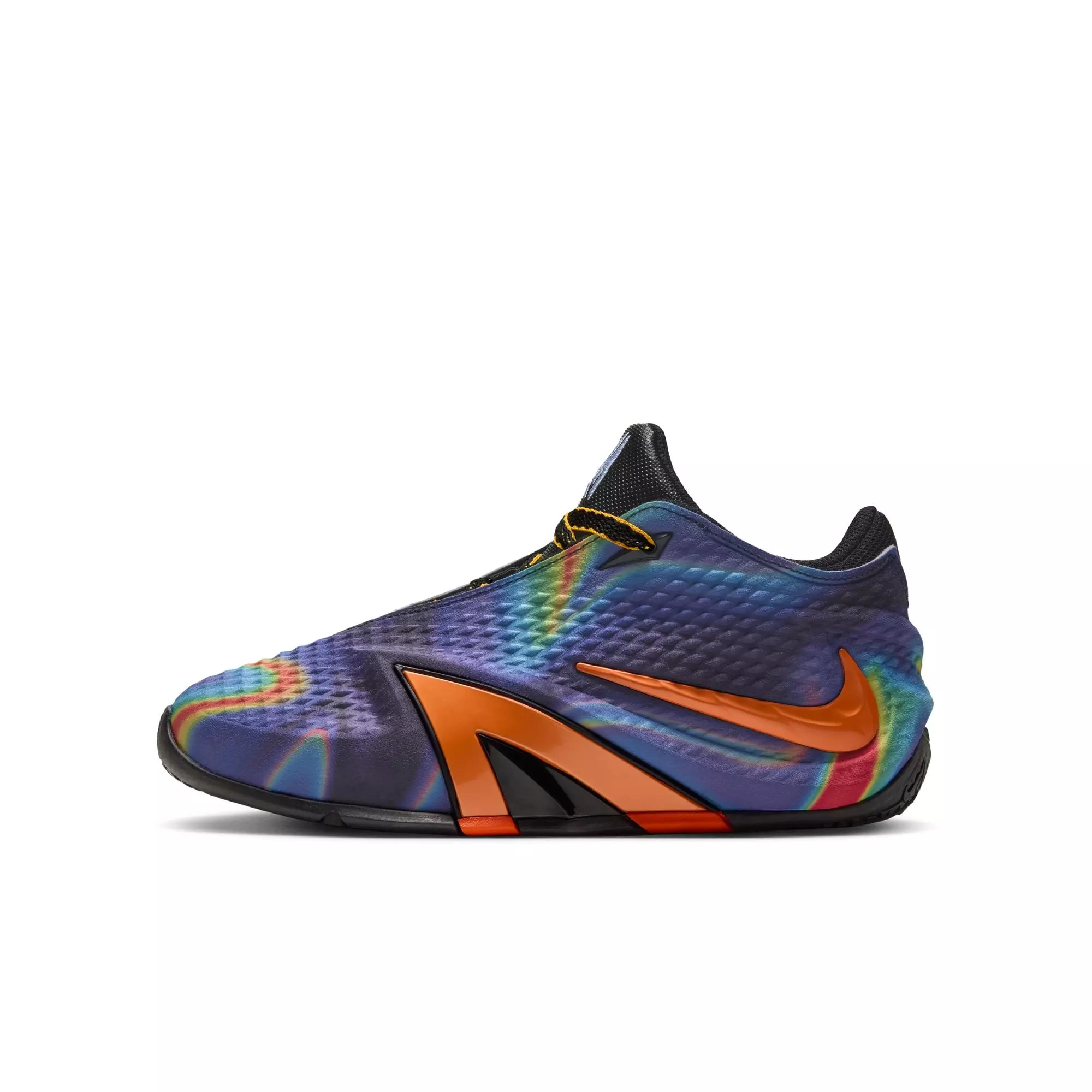 Nike Ja 4 "Heat Check" Grade School Kids' Basketball Shoe - OBSIDIAN/TOTAL ORANGE/LASER ORANGE/BLACK
