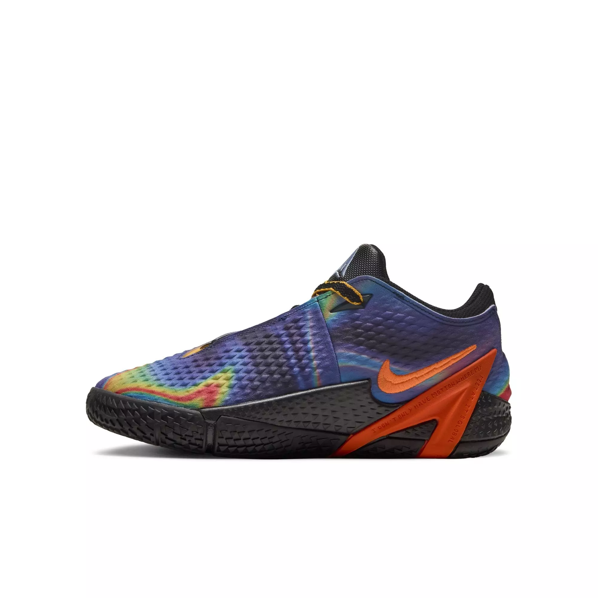 Nike Ja 4 "Heat Check" Grade School Kids' Basketball Shoe - OBSIDIAN/TOTAL ORANGE/LASER ORANGE/BLACK