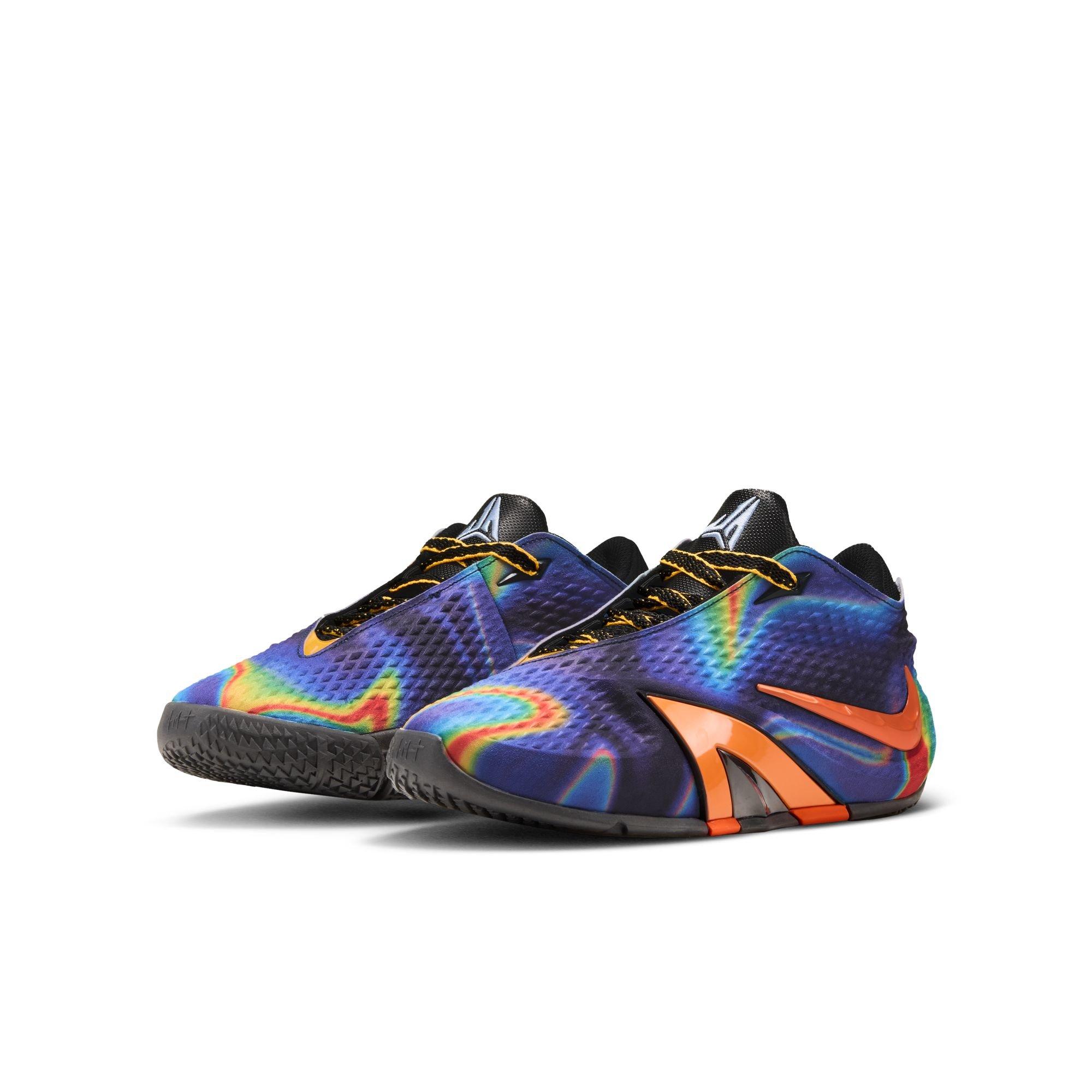 Nike Ja 4 "Heat Check" Grade School Kids' Basketball Shoe - OBSIDIAN/TOTAL ORANGE/LASER ORANGE/BLACK