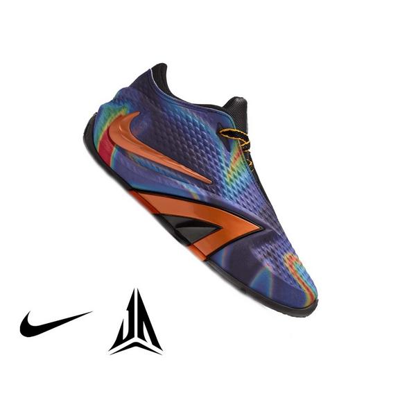 Nike Ja 4 "Heat Check" Grade School Kids' Basketball Shoe - OBSIDIAN/TOTAL ORANGE/LASER ORANGE/BLACK