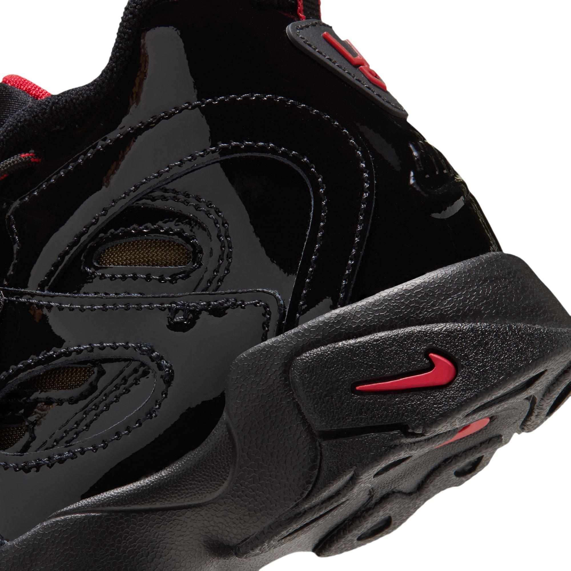 Nike Air Diamond Turf II "Cincy" Preschool Kids' Shoe - BLACK/GYM RED/METALLIC GOLD
