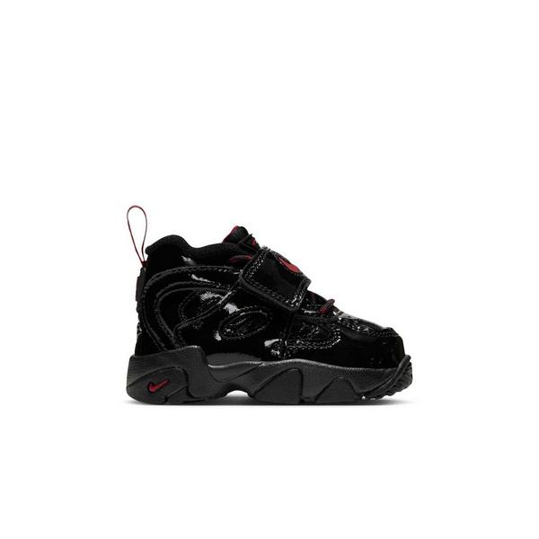 Nike Air Diamond Turf II "Cincy" Toddler Kids' Shoe - BLACK/GYM RED/METALLIC GOLD