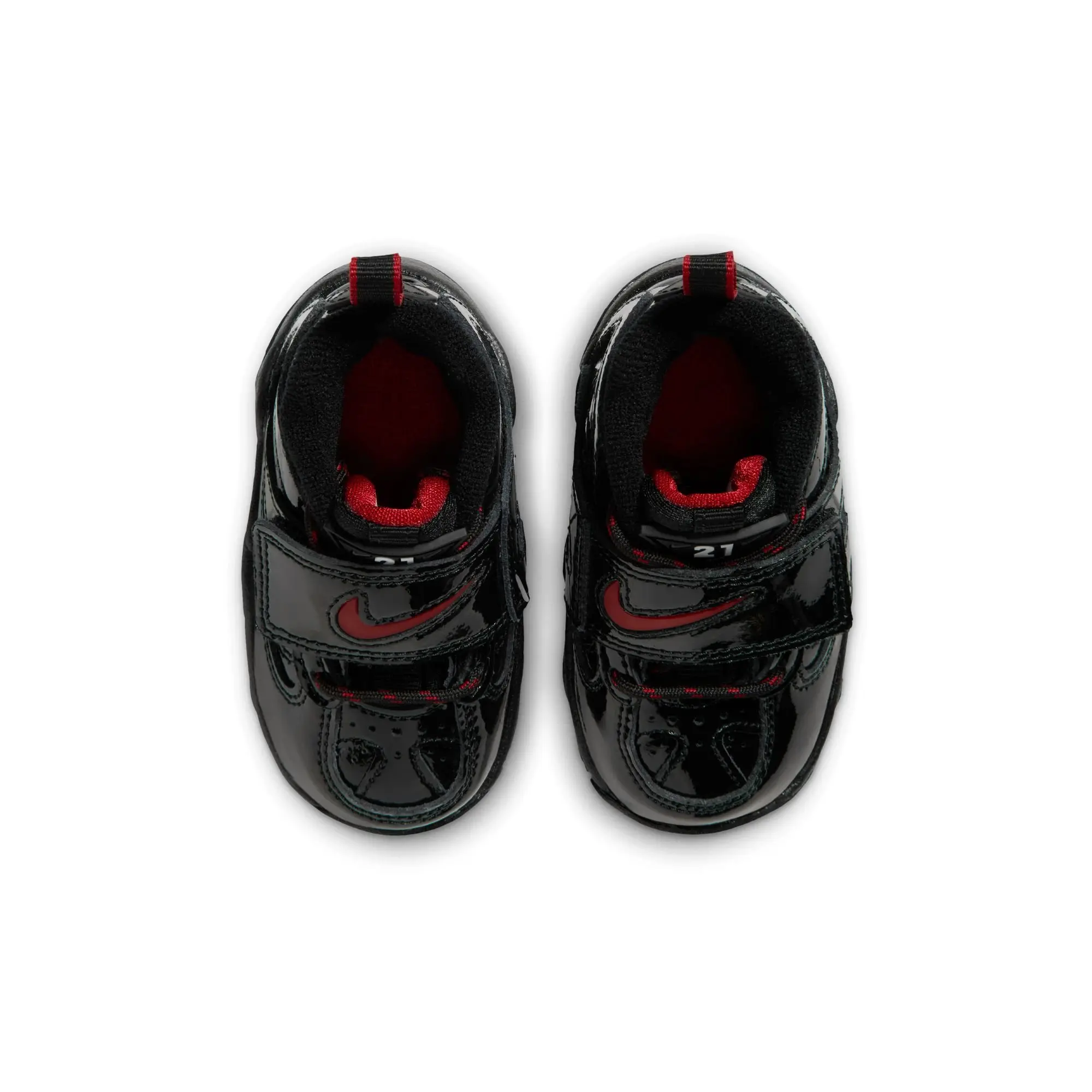 Nike Air Diamond Turf II "Cincy" Toddler Kids' Shoe - BLACK/GYM RED/METALLIC GOLD
