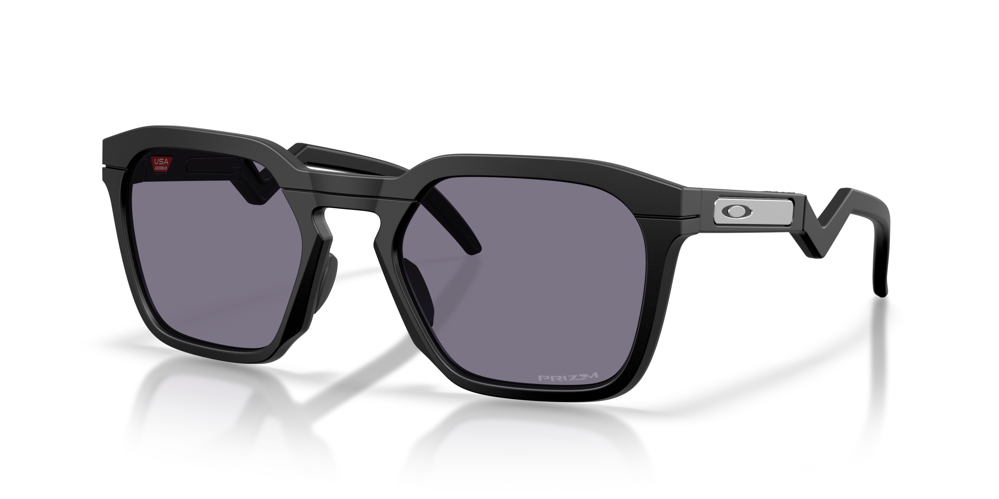 Oakley HSTN SQ Sunglasses - Matte Black - MATTE BLACK Thumbnail View 3