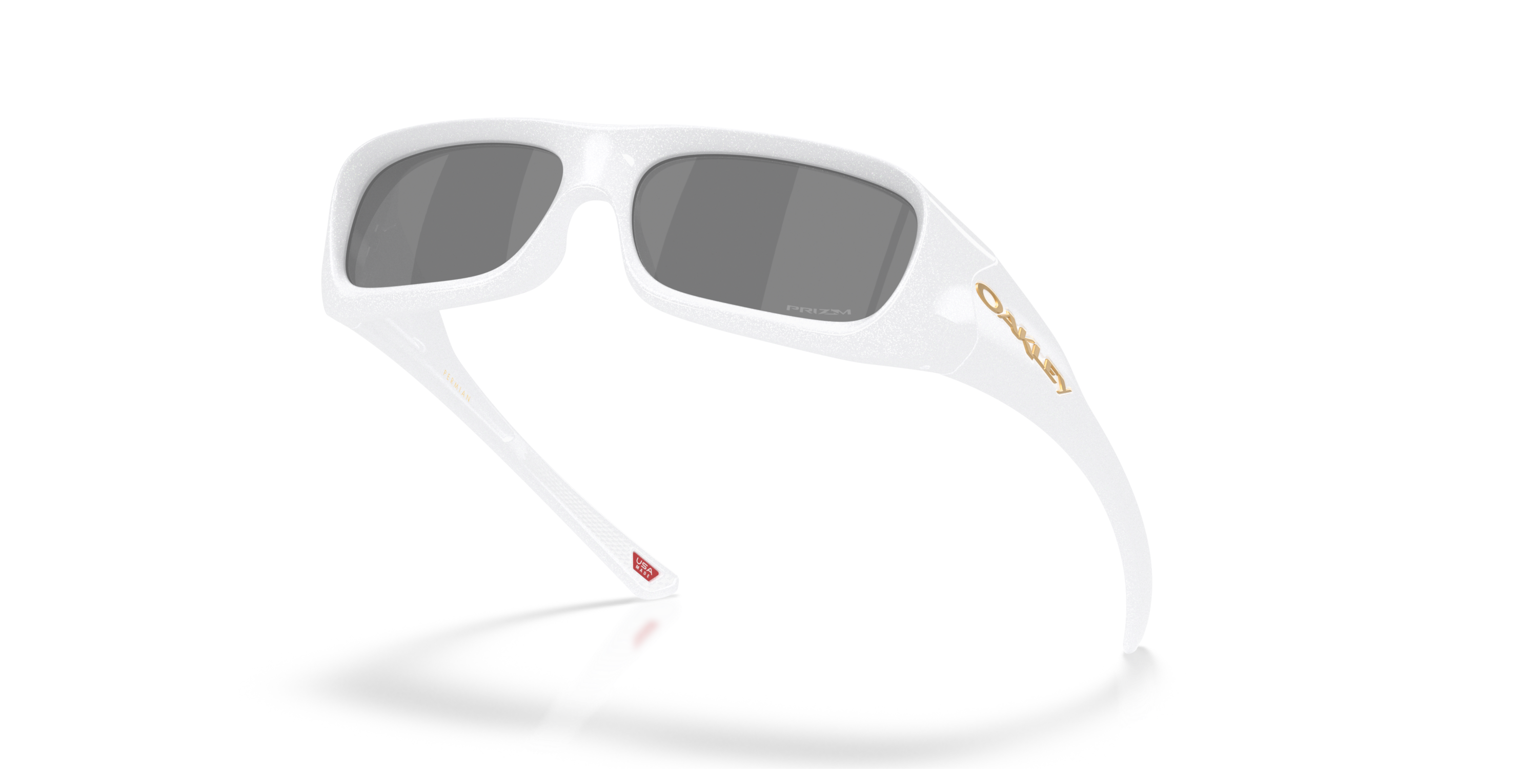 Oakley Permian Sunglasses - White - WHITE Thumbnail View 3