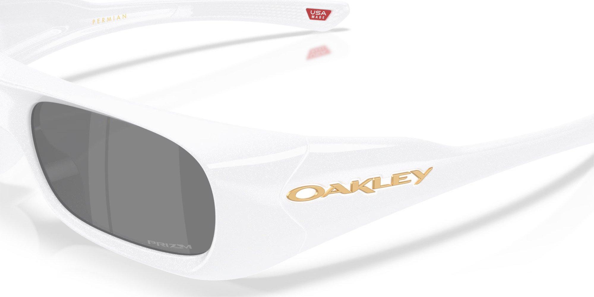 Oakley Permian Sunglasses - White - WHITE Thumbnail View 5