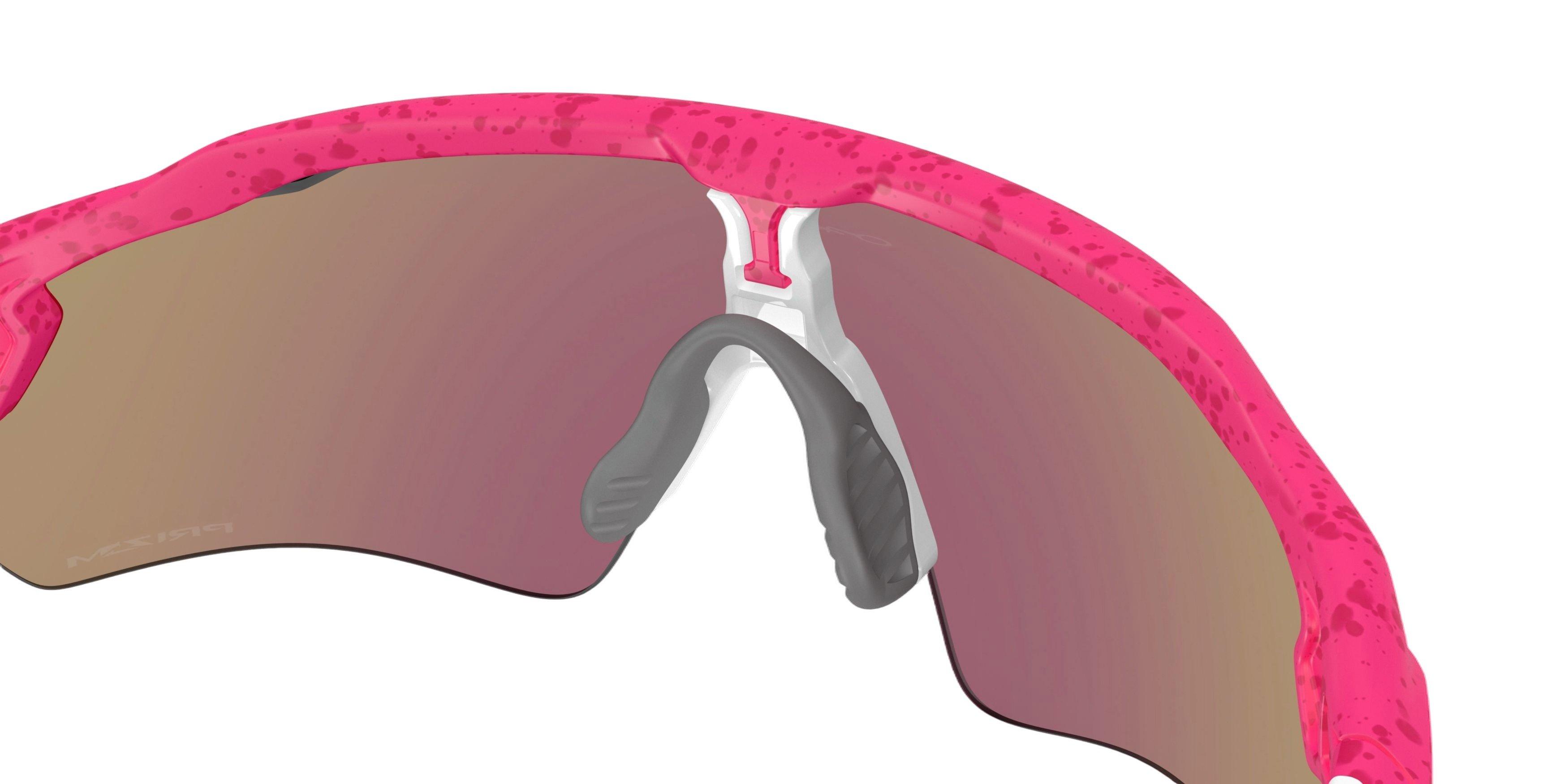 Oakley Radar EV Path Sunglasses - Neon Pink Splatter/Prizm Sapphire