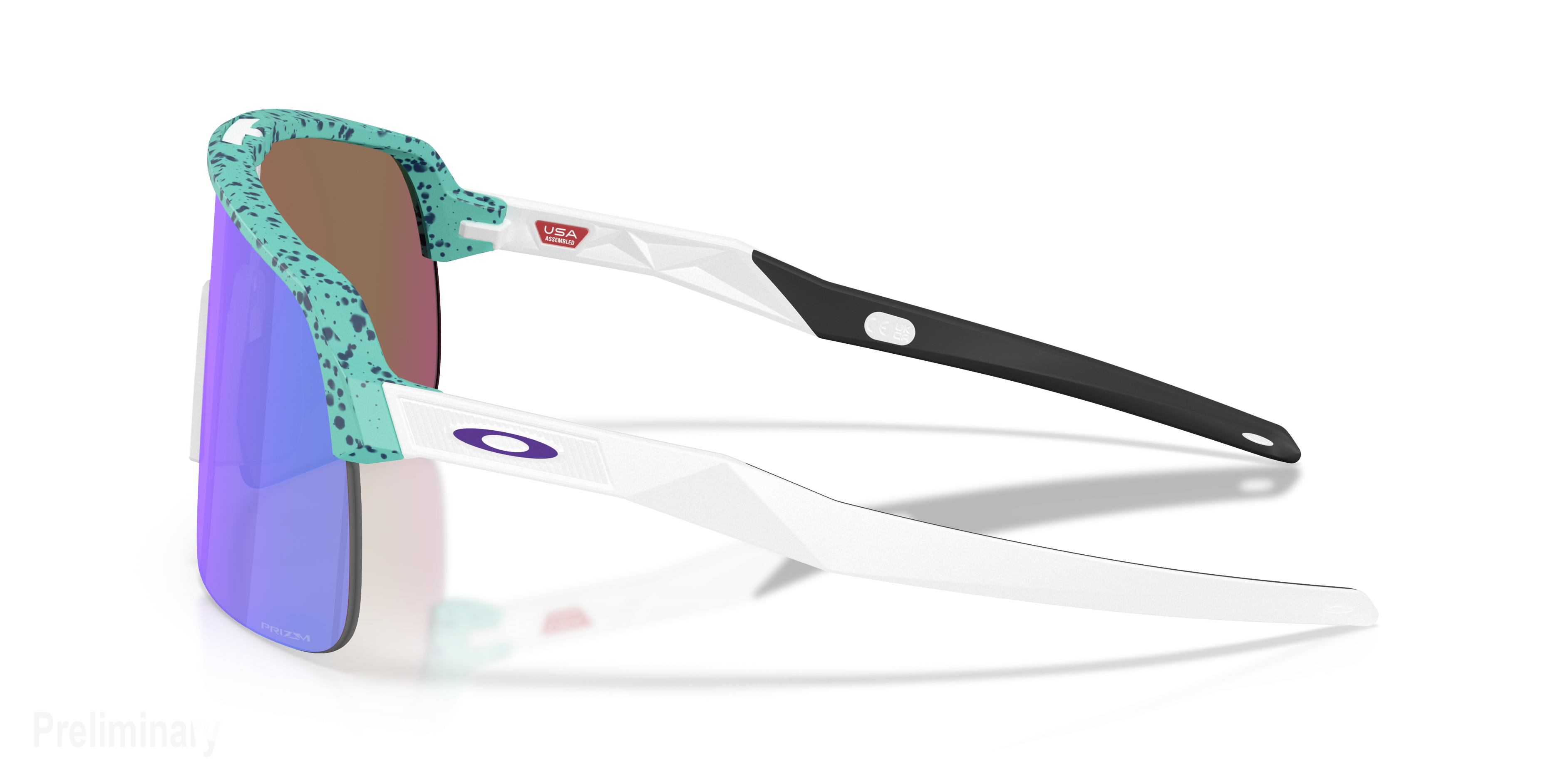 Oakley Sutro Lite Sunglasses - Celeste/Prizm Violet - TEAL Thumbnail View 4