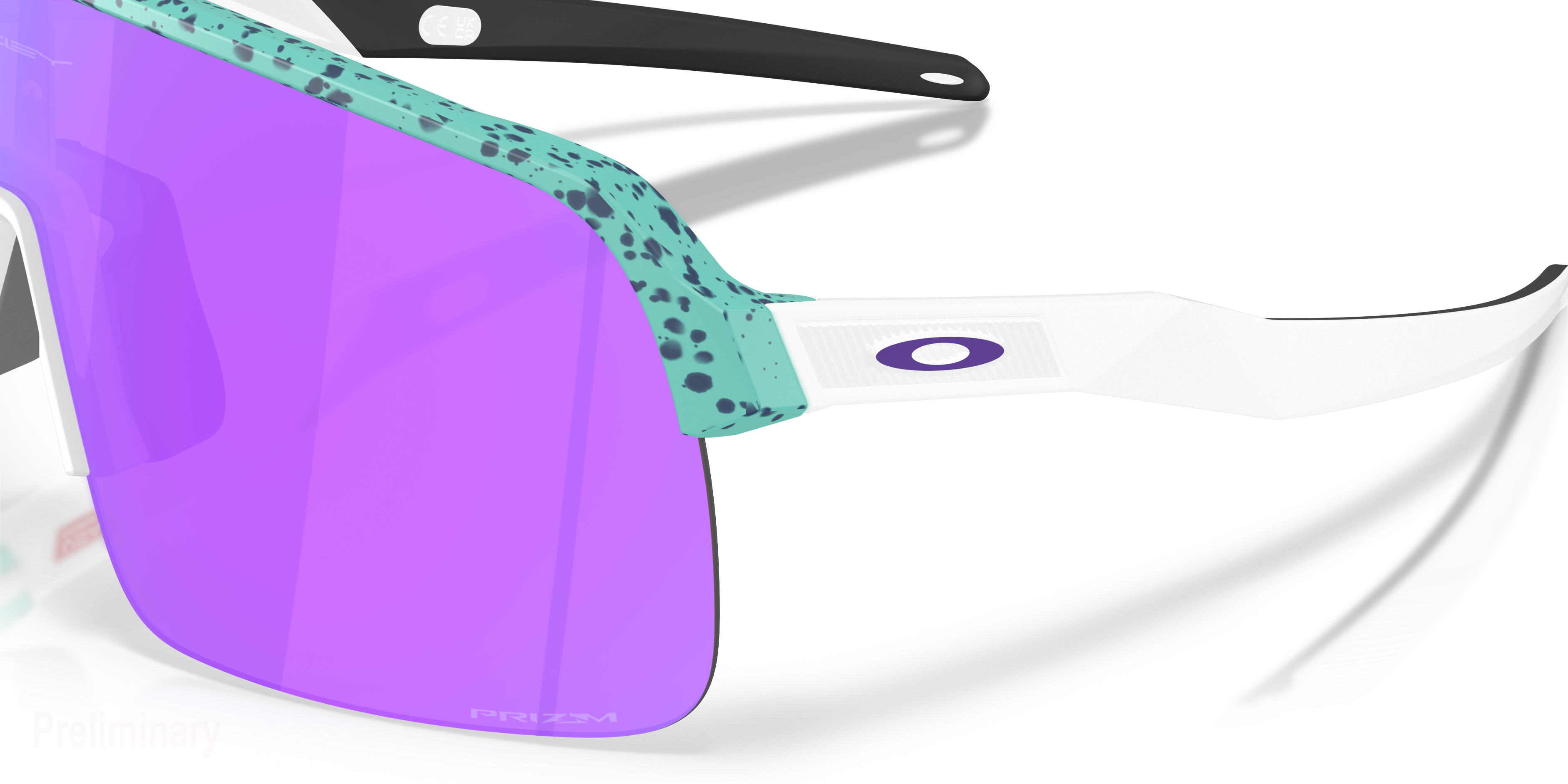 Oakley Sutro Lite Sunglasses - Celeste/Prizm Violet - TEAL Thumbnail View 6