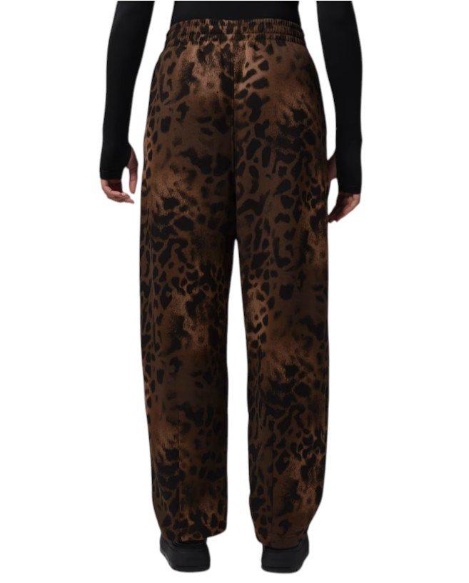 HO26 J BKLYN LEOPARD LUX WL PANT-BROWN - BROWN