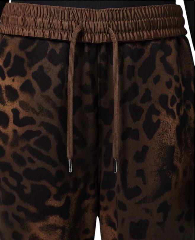HO26 J BKLYN LEOPARD LUX WL PANT-BROWN - BROWN