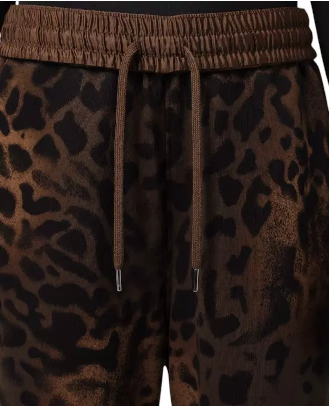 HO26 J BKLYN LEOPARD LUX WL PANT-BROWN - BROWN