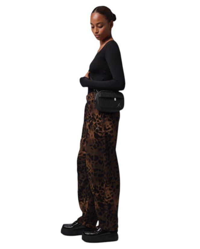HO26 J BKLYN LEOPARD LUX WL PANT-BROWN - BROWN