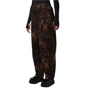 HO26 J BKLYN LEOPARD LUX WL PANT-BROWN - BROWN
