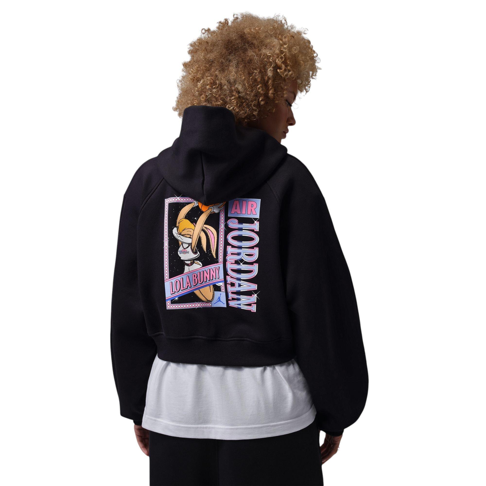 Jordan Brooklyn "Space Jam" Women's Full-Zip Cropped Jacket - BLACK