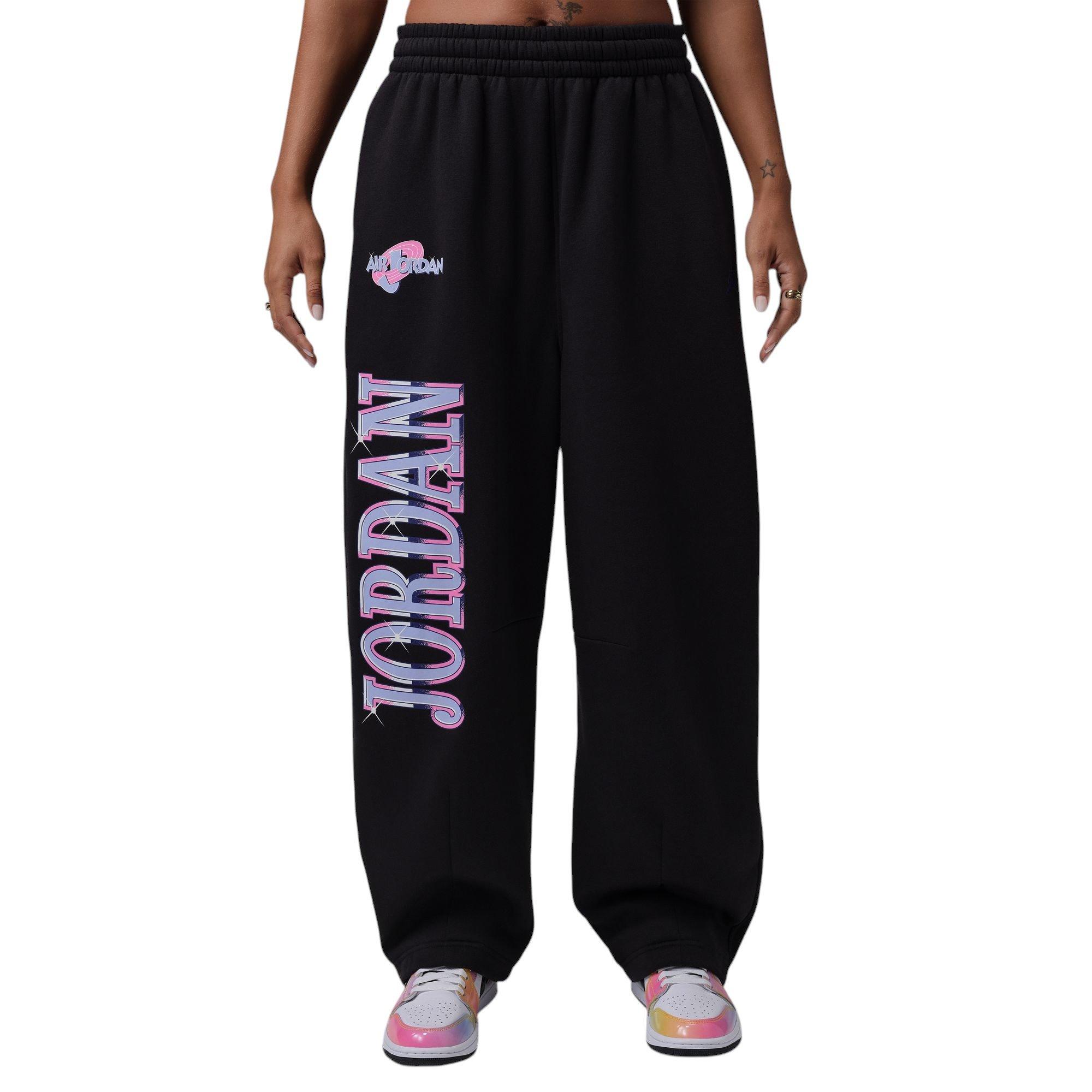 Jordan Brooklyn "Space Jam" Women's Fleece Pants - BLACK