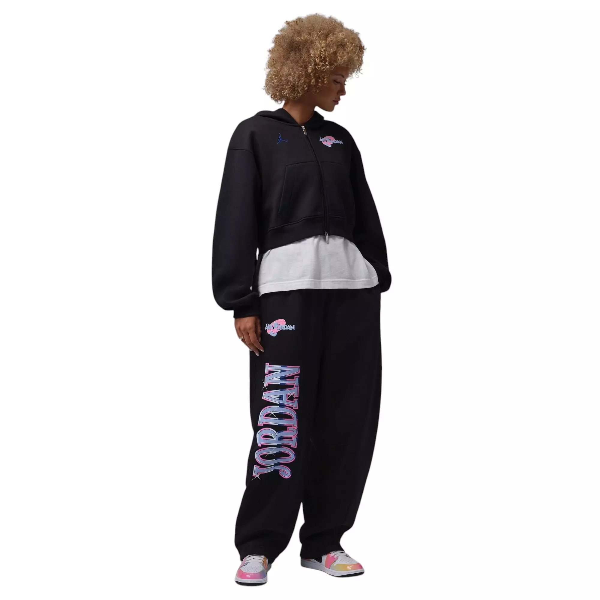 Jordan Brooklyn "Space Jam" Women's Fleece Pants - BLACK