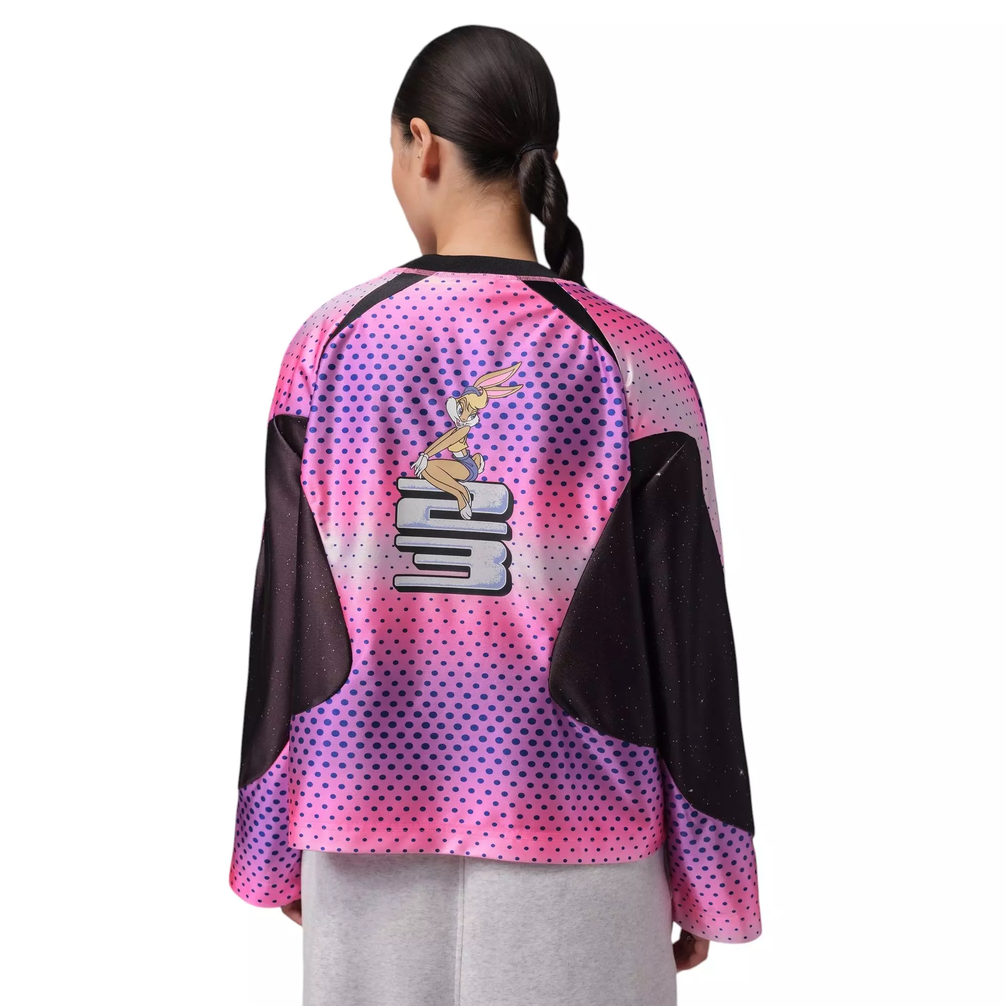 Jordan Flight "Space Jam" Women's Jersey - PINK/BLACK
