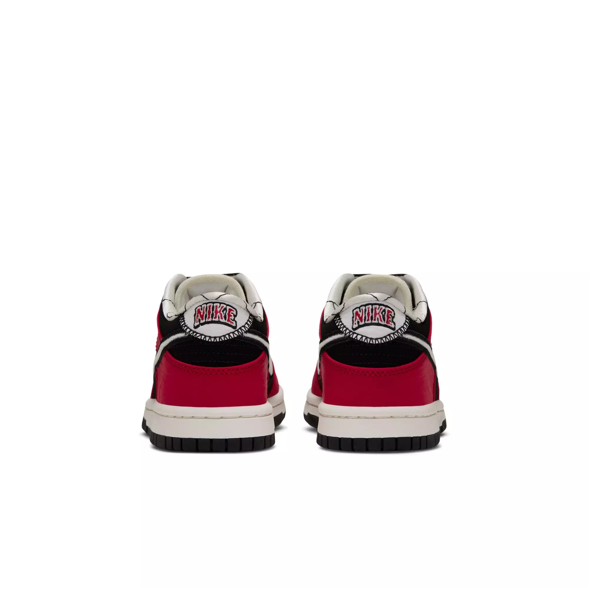 Nike Dunk Low LV8 "Black/Sail/University Red" Grade School Boys' Shoe - RED/BLACK/WHITE