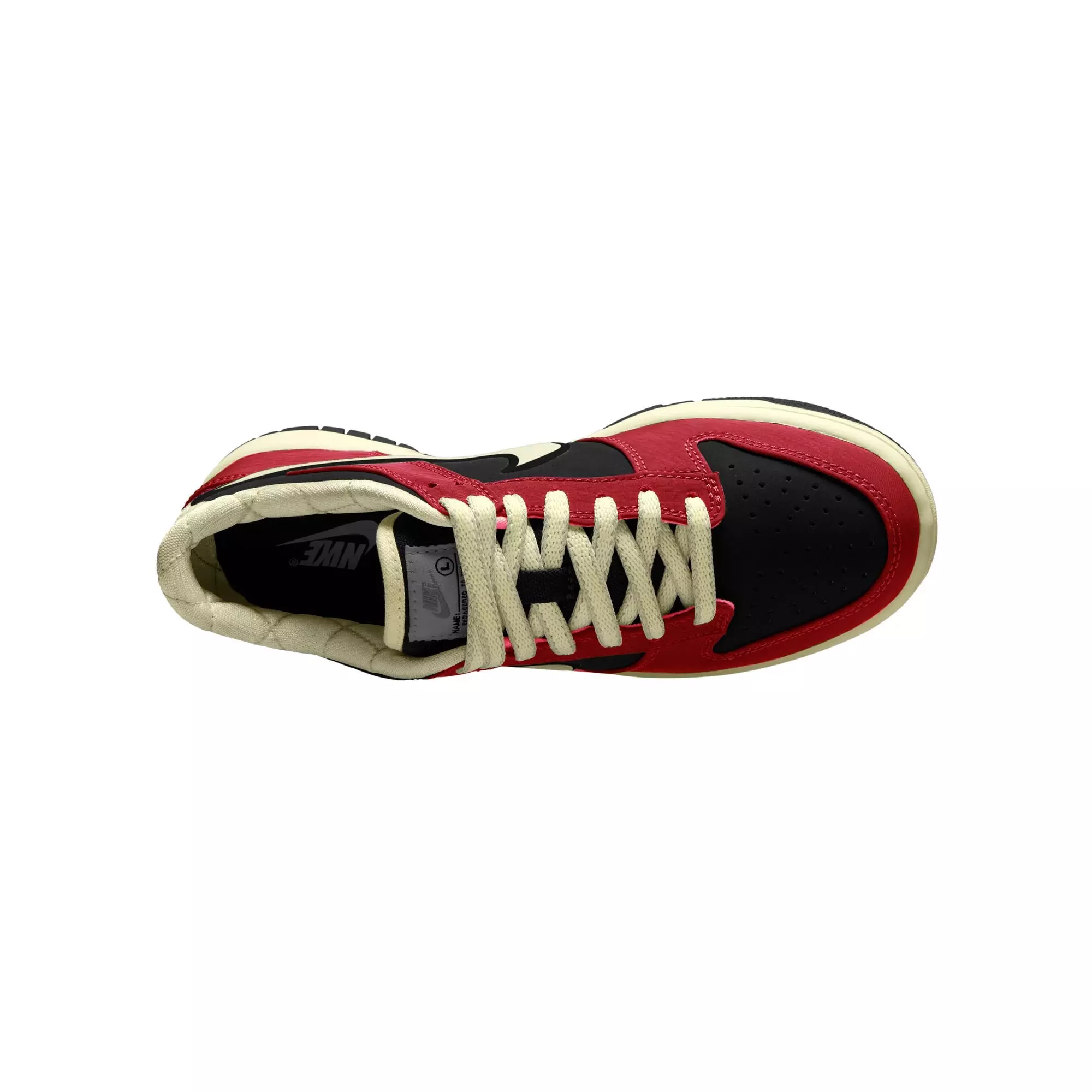 Nike Dunk Low LV8 "Black/Sail/University Red" Grade School Boys' Shoe - RED/BLACK/WHITE