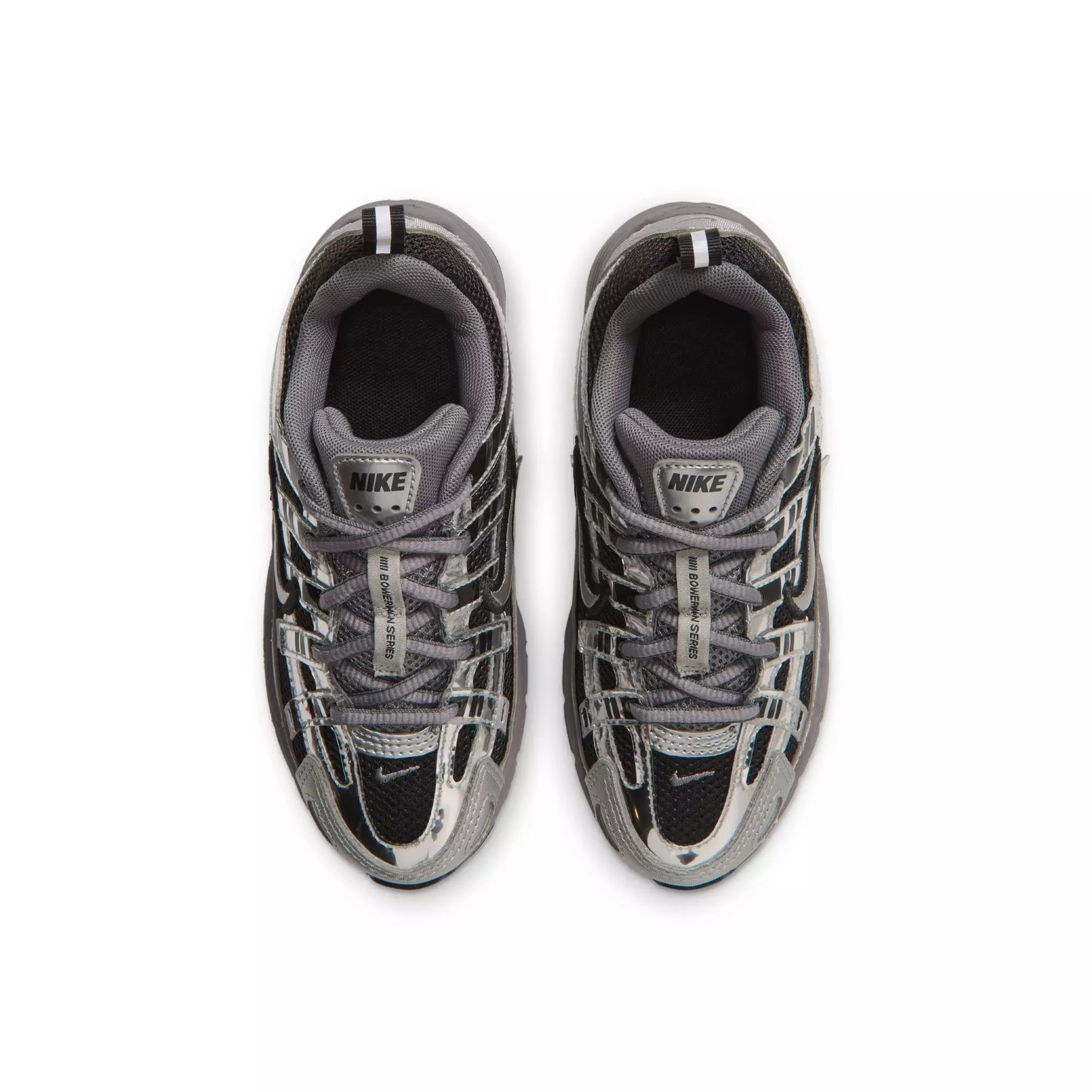 Nike P-6000 "Black/Metallic Silver/Pencil Point" Preschool Boys' Shoe - BLACK/SILVER