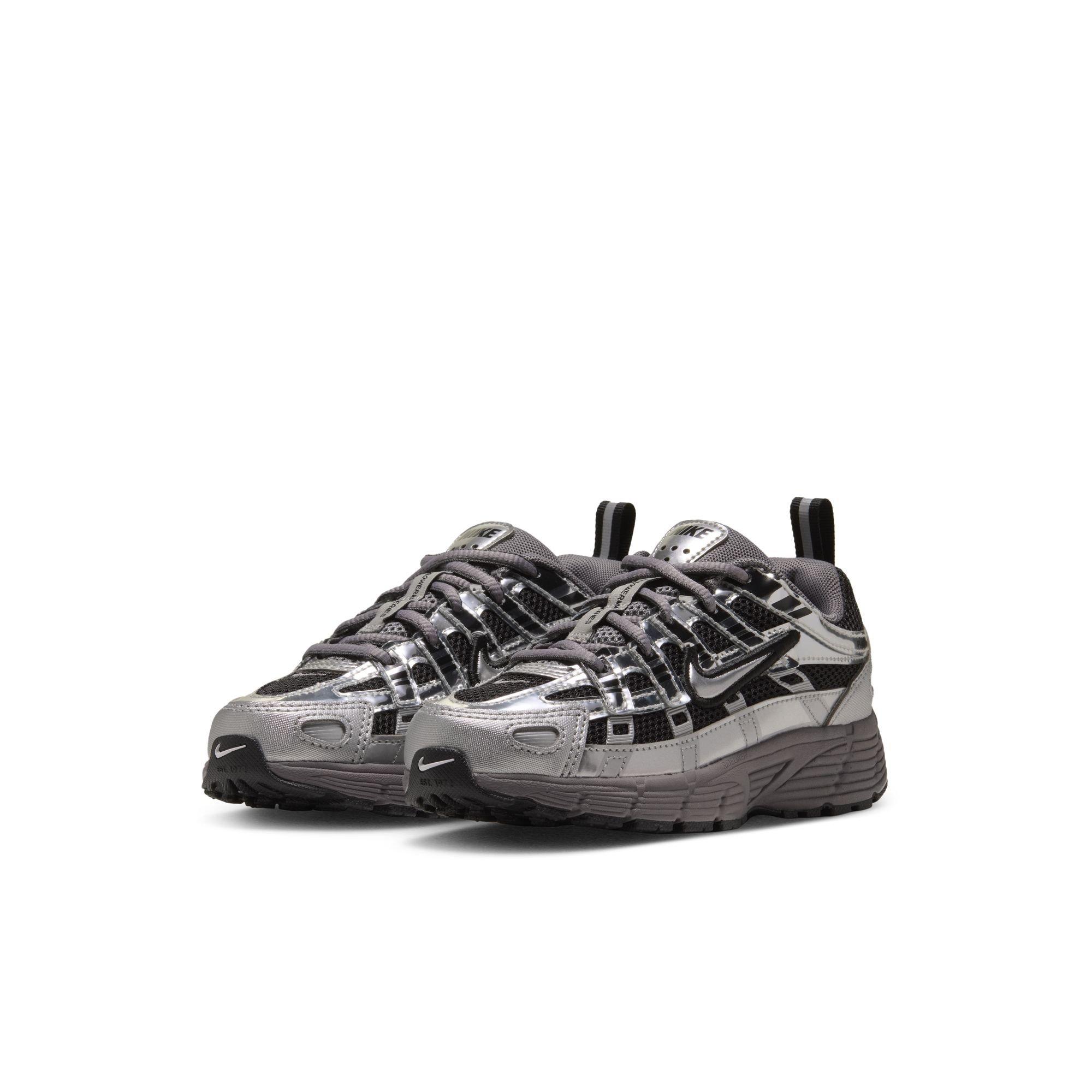 Nike P-6000 "Black/Metallic Silver/Pencil Point" Preschool Boys' Shoe - BLACK/SILVER