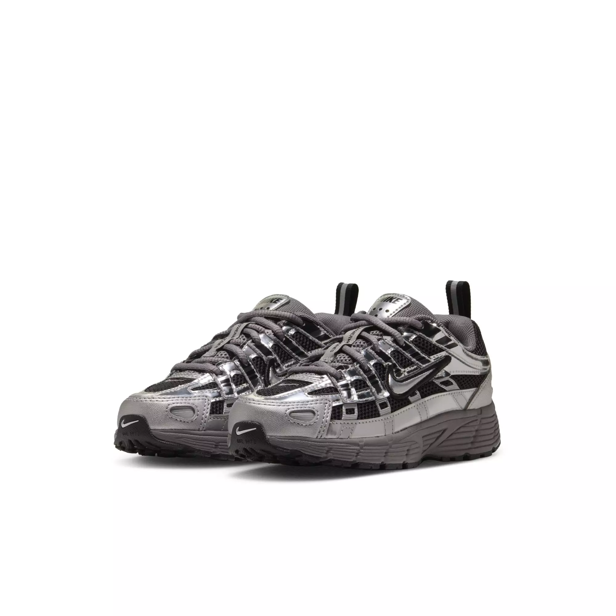 Nike P-6000 "Black/Metallic Silver/Pencil Point" Preschool Boys' Shoe - BLACK/SILVER