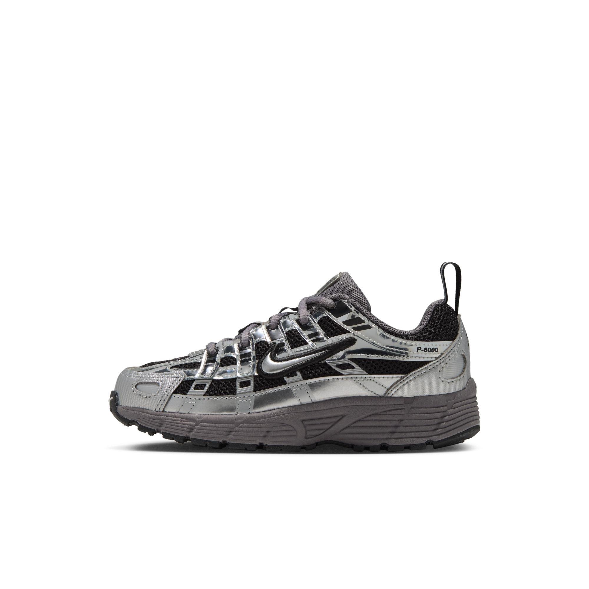 Nike P-6000 "Black/Metallic Silver/Pencil Point" Preschool Boys' Shoe - BLACK/SILVER