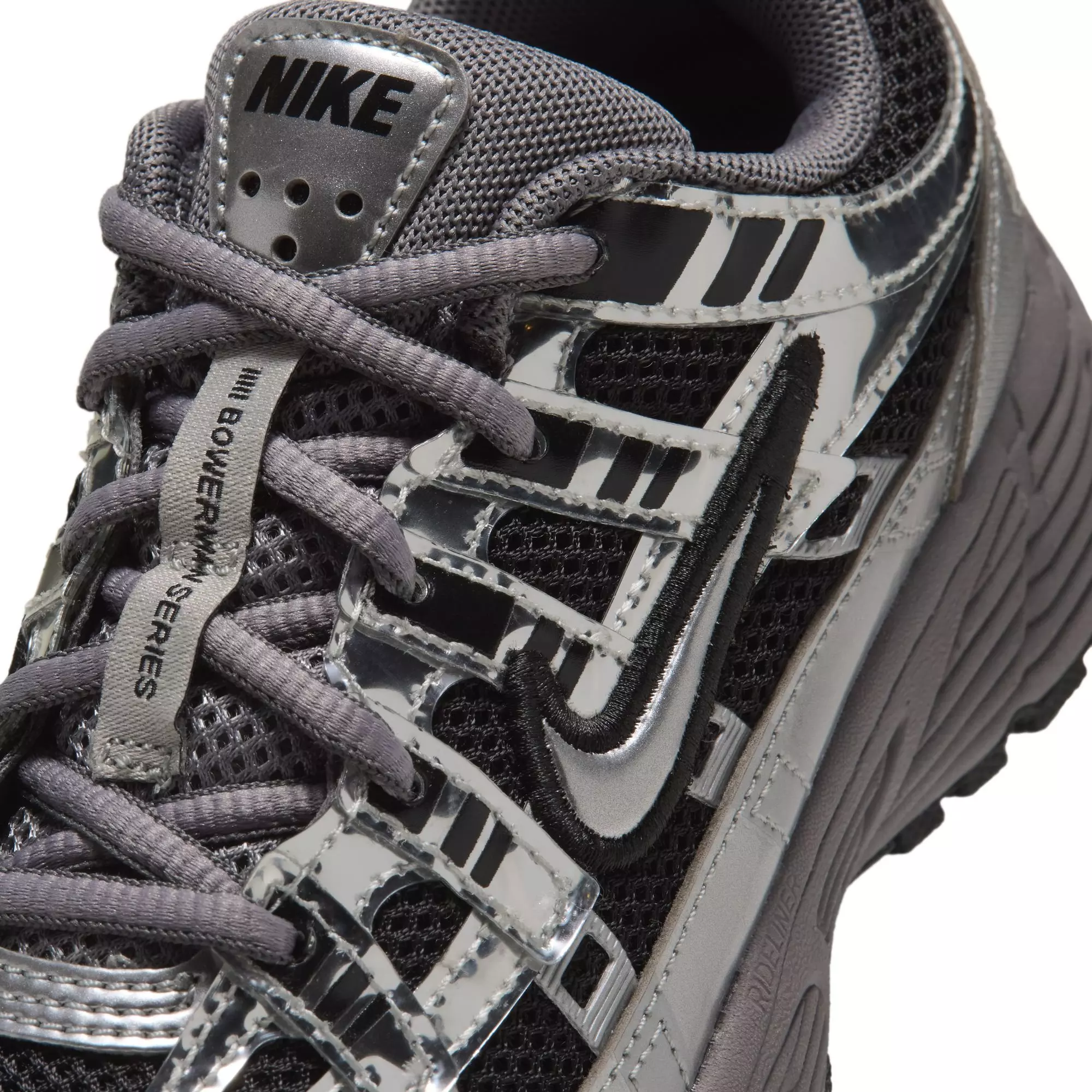 Nike P-6000 "Black/Metallic Silver/Pencil Point" Preschool Boys' Shoe - BLACK/SILVER